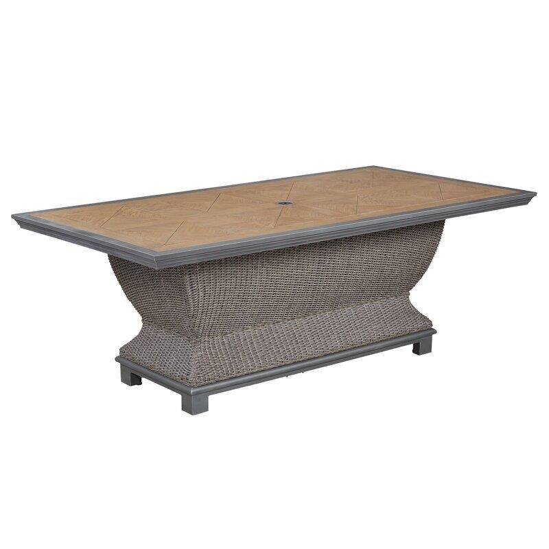 Lucus Rectangular 4 - Person 80'' Long Dining Set with Cushions