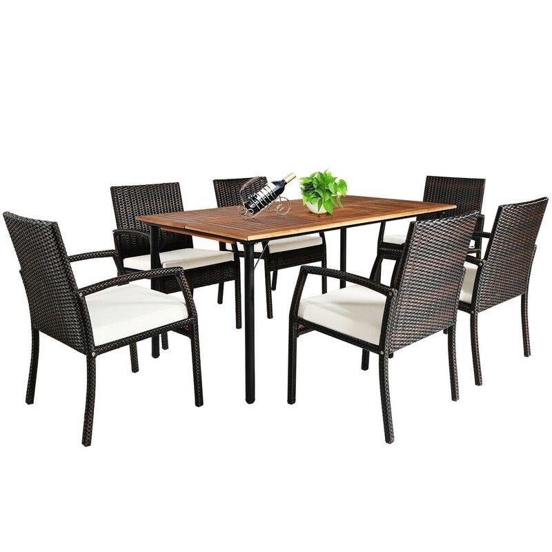 Armlin 7 - Piece Dining Set