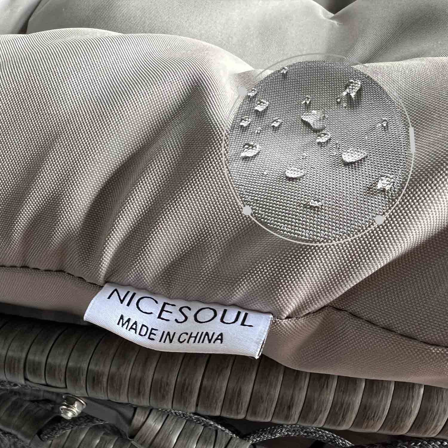 Indoor Outdoor Patio Wicker Hanging Chair Swing Egg Basket Chairs with Stand UV Resistant Cushions 350lbs Capaticy for Patio Backyard Balcony Xmas Gift