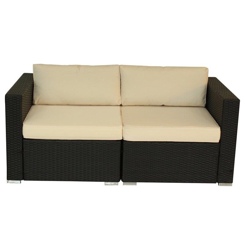 Epley Wicker/Rattan 9 - Person Seating Group with Cushions