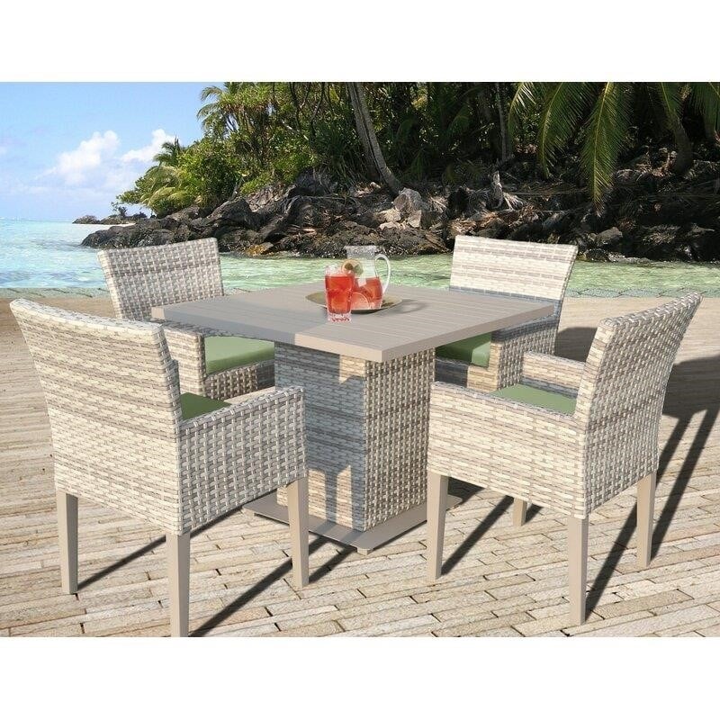 Waterbury Square 4 - Person 39.5'' Long Dining Set with Cushions