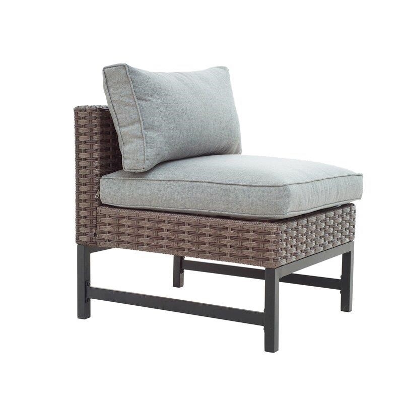 Affric Wicker/Rattan 6 - Person Seating Group with Cushions