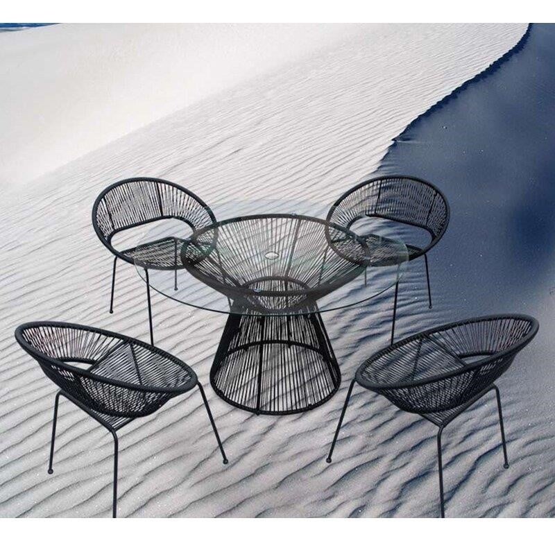 Ehrlich Round 4 - Person 48'' Long Dining Set