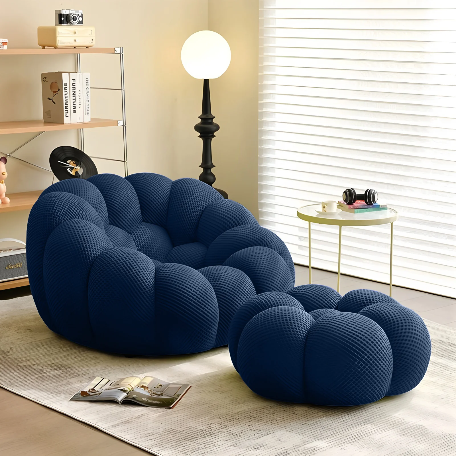 Lkikos Vacuum Compression Bubble Sofa Curved Foam Couch in a box