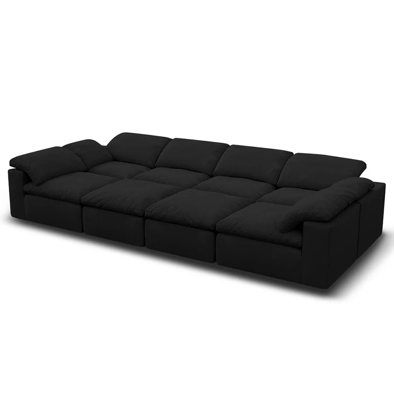 Vacuum Sealed Compression Sofa Velvet Cloud Sofa 8-seater