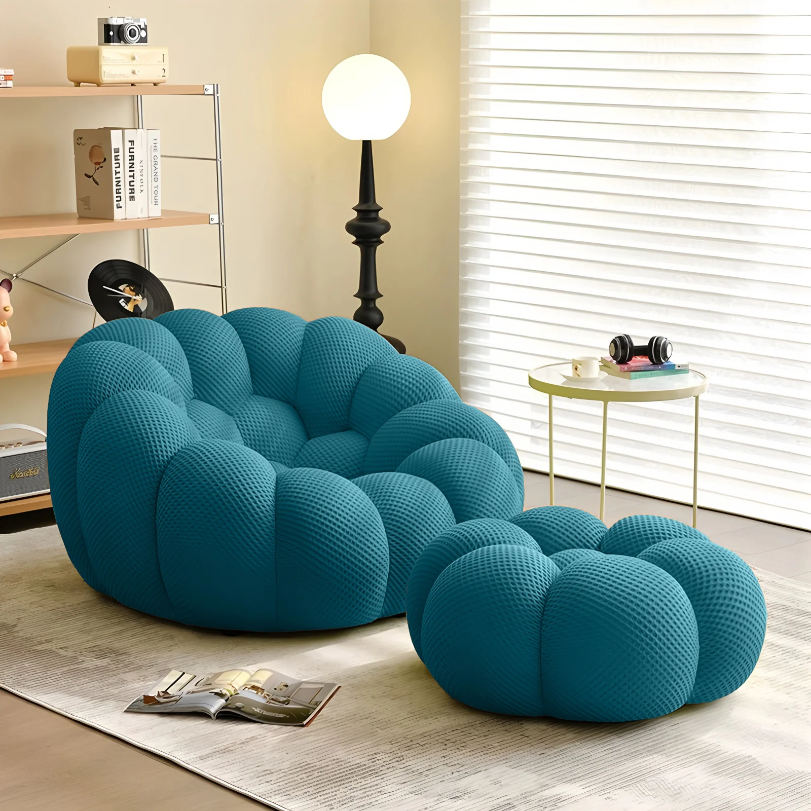 Lkikos Vacuum Compression Bubble Sofa Curved Foam Couch in a box