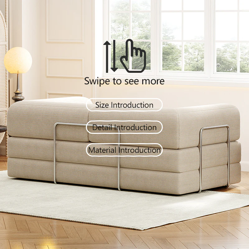 Lkikos Teddy Sofa Vacuum Sealed Compressed Sofa Foam Sofa in a box