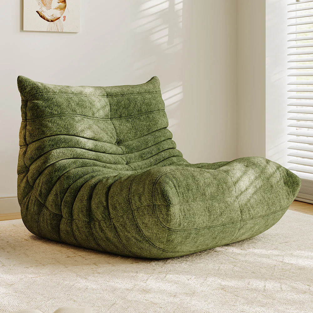Lkikos Compressed Sofa Togo Sofa Single Caterpillar Sofa Chair