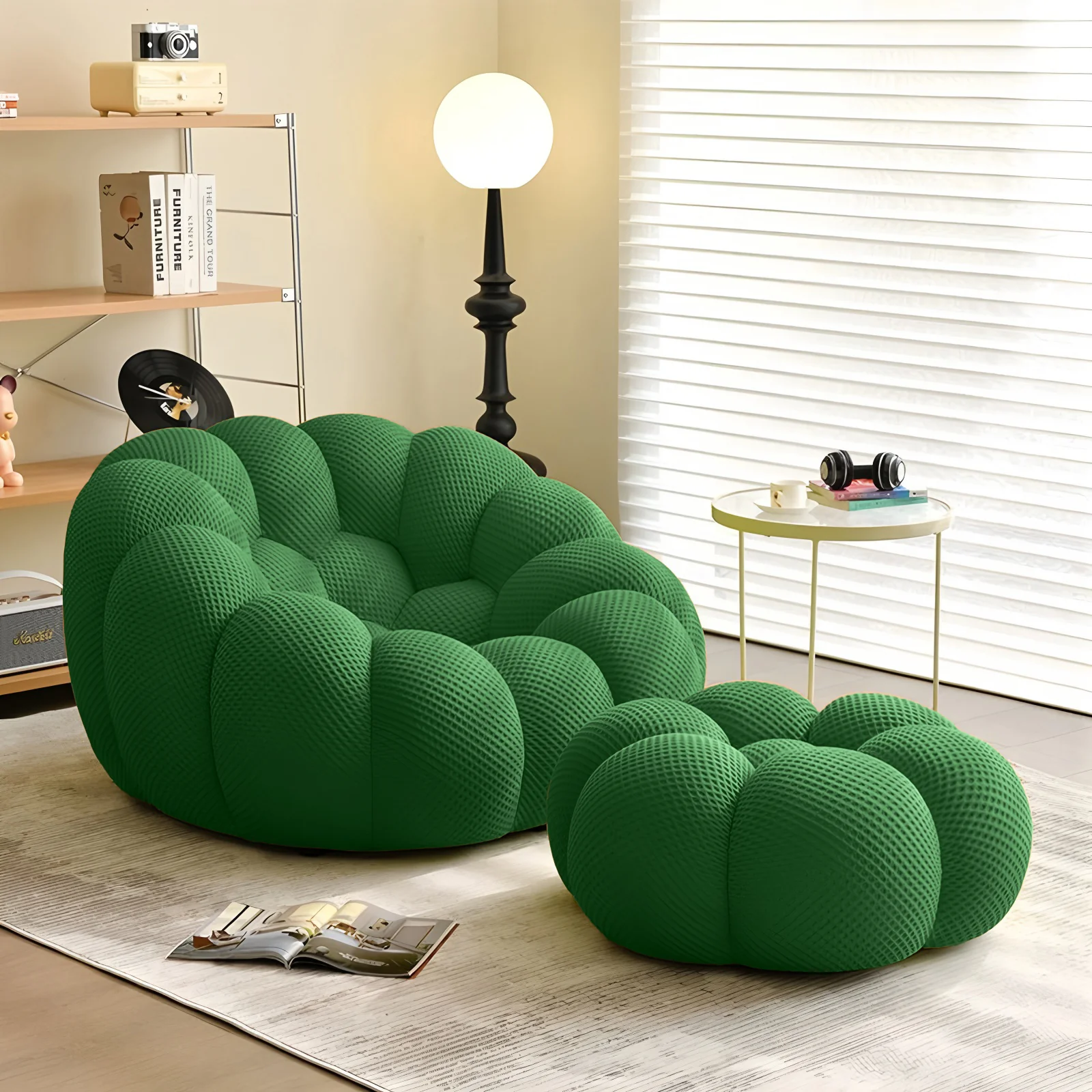 Lkikos Vacuum Compression Bubble Sofa Curved Foam Couch in a box