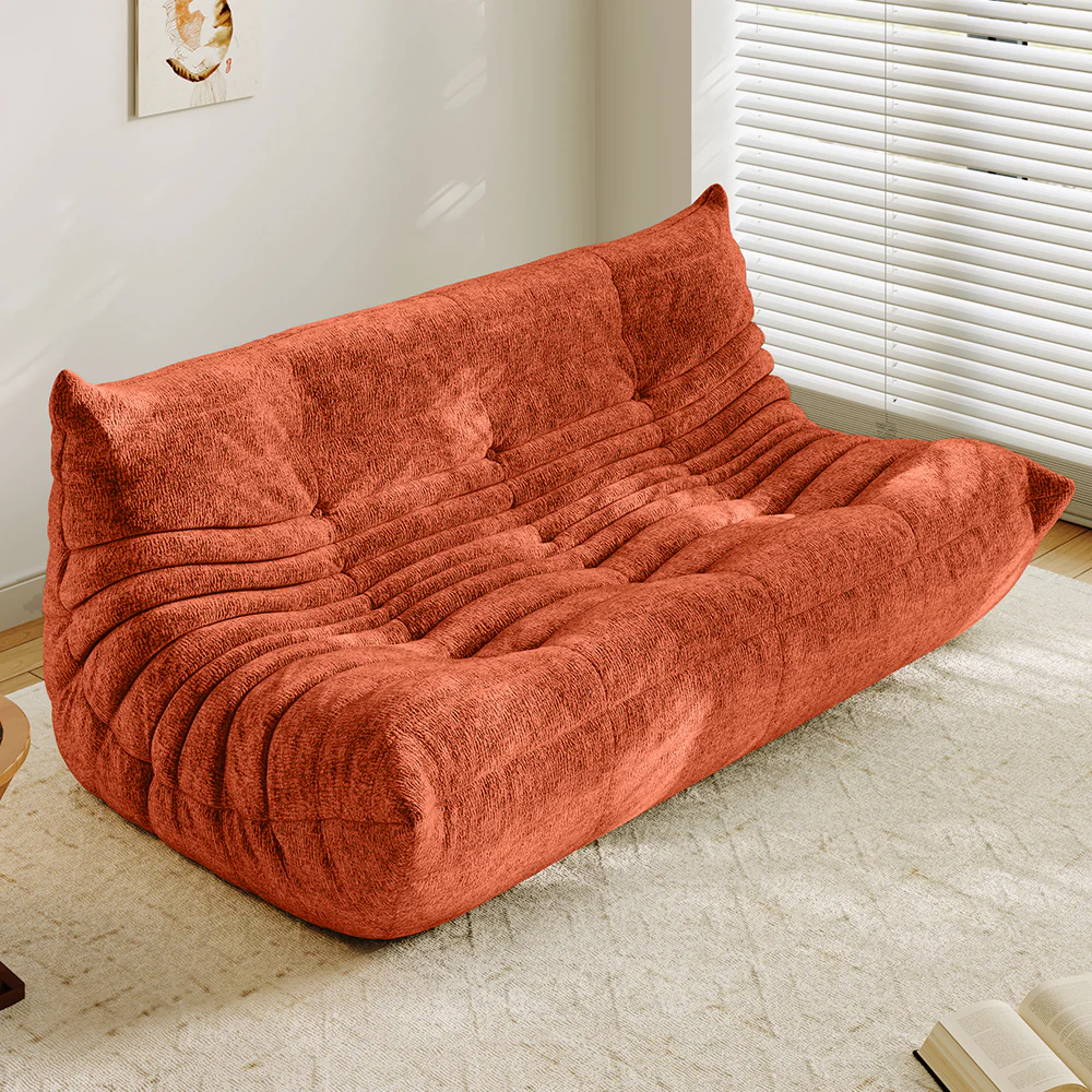 Lkikos Compressed Sofa Togo Sofa Caterpillar Sofa 3 seater