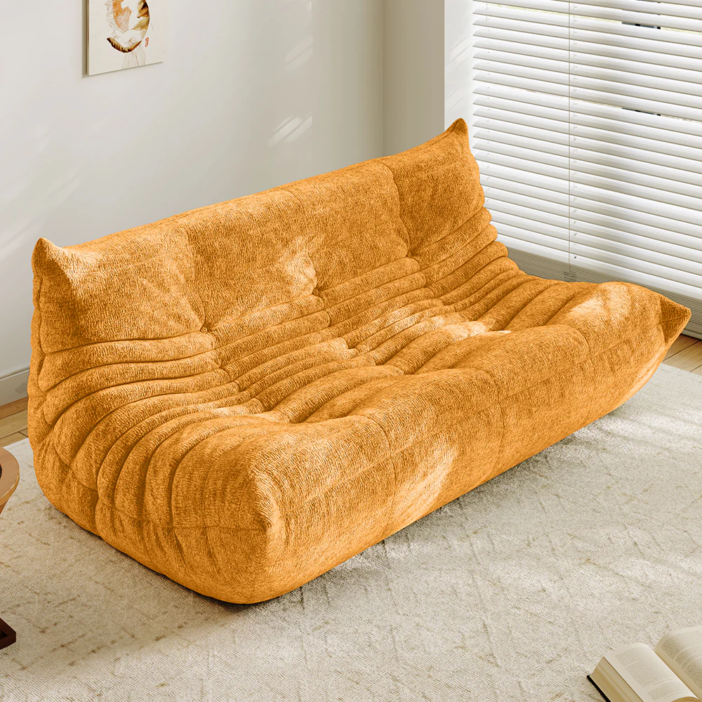 Lkikos Compressed Sofa Togo Sofa Caterpillar Sofa 3 seater