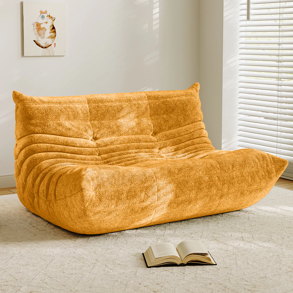 Lkikos Compressed Sofa Togo Sofa Caterpillar Sofa 2 seater