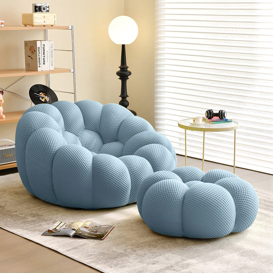 Lkikos Vacuum Compression Bubble Sofa Curved Foam Couch in a box