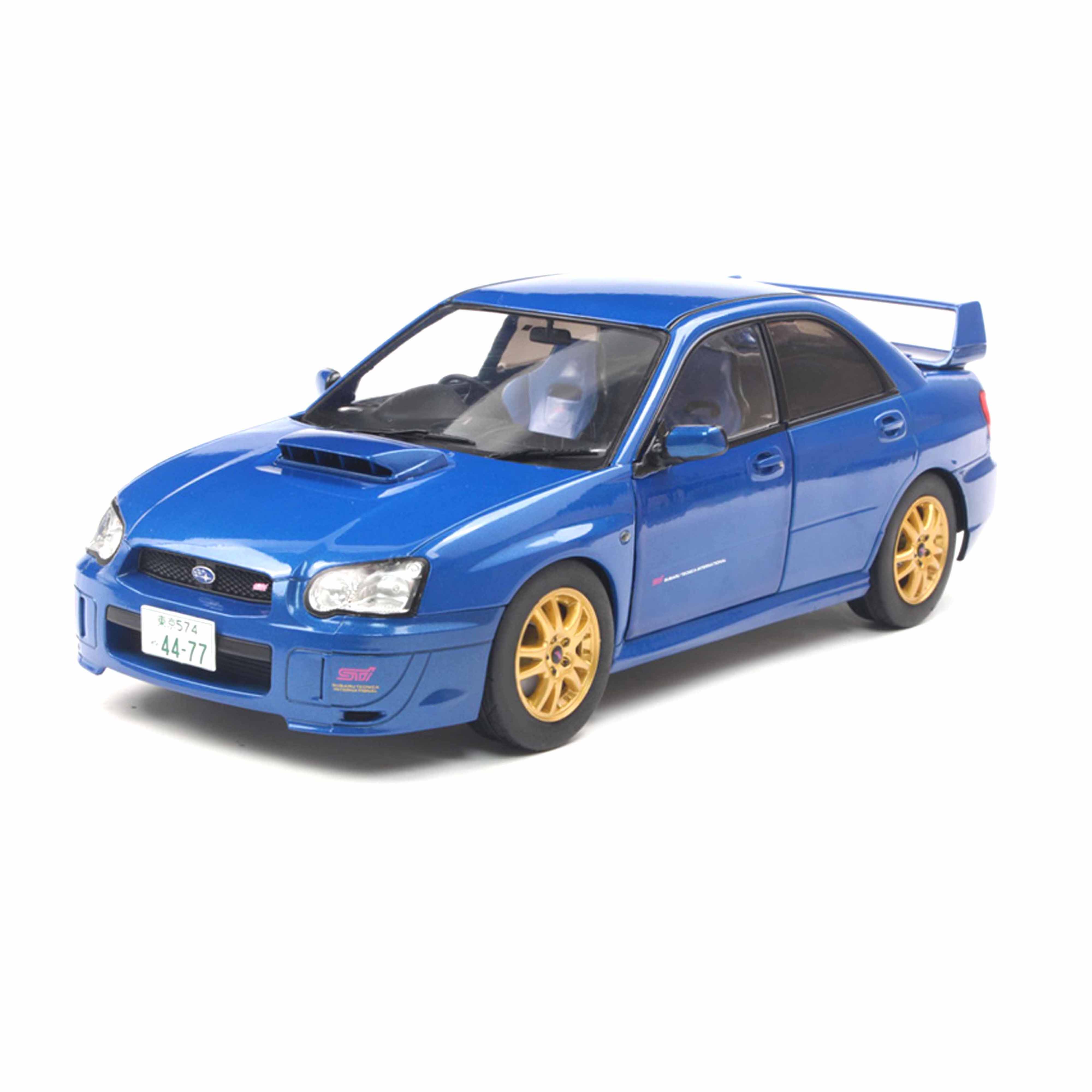 Subaru Impreza WRX STI Bleu Sonic 2003 1/18