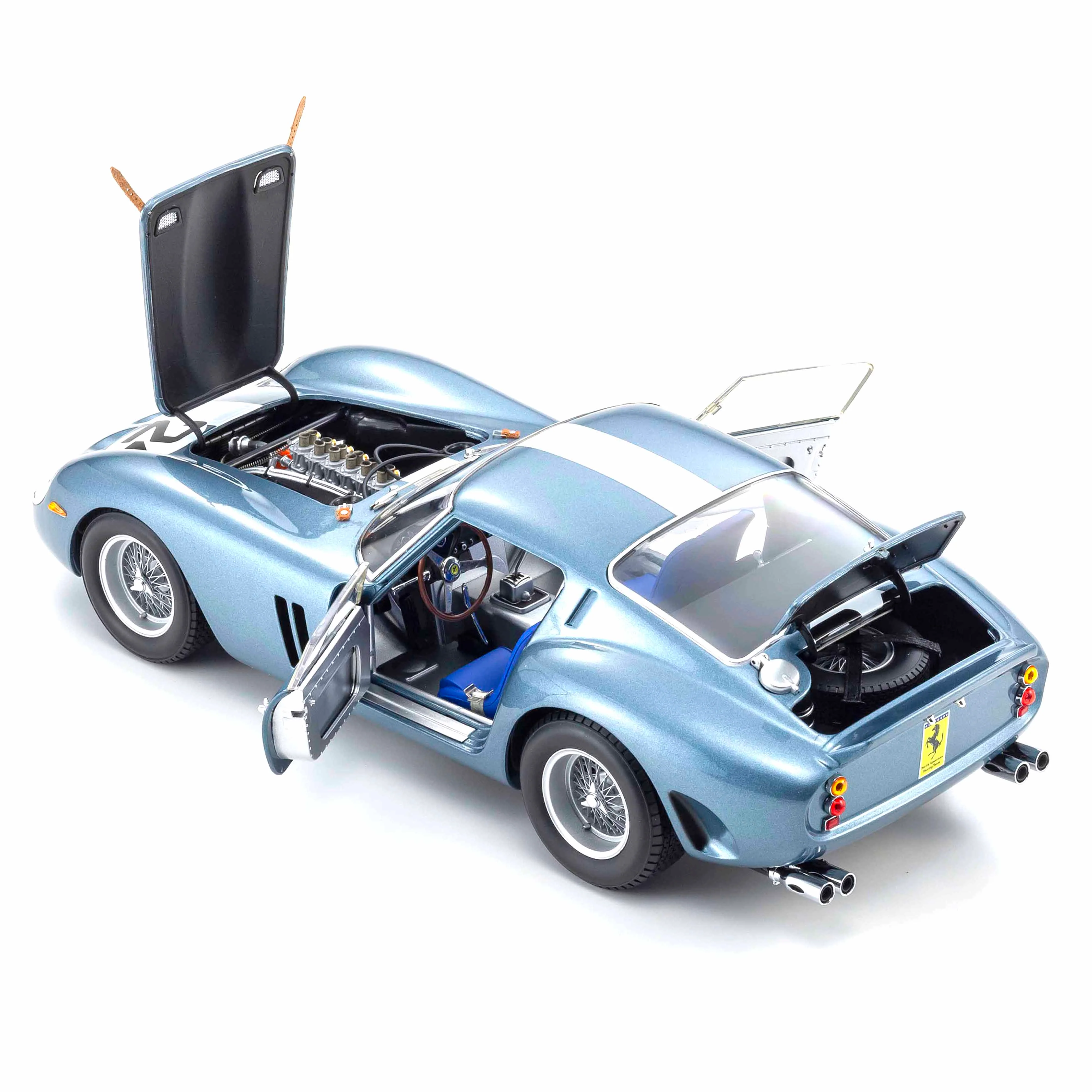 Ferrari 250 GTO 1962 Sebring Bleu N°24 1/18