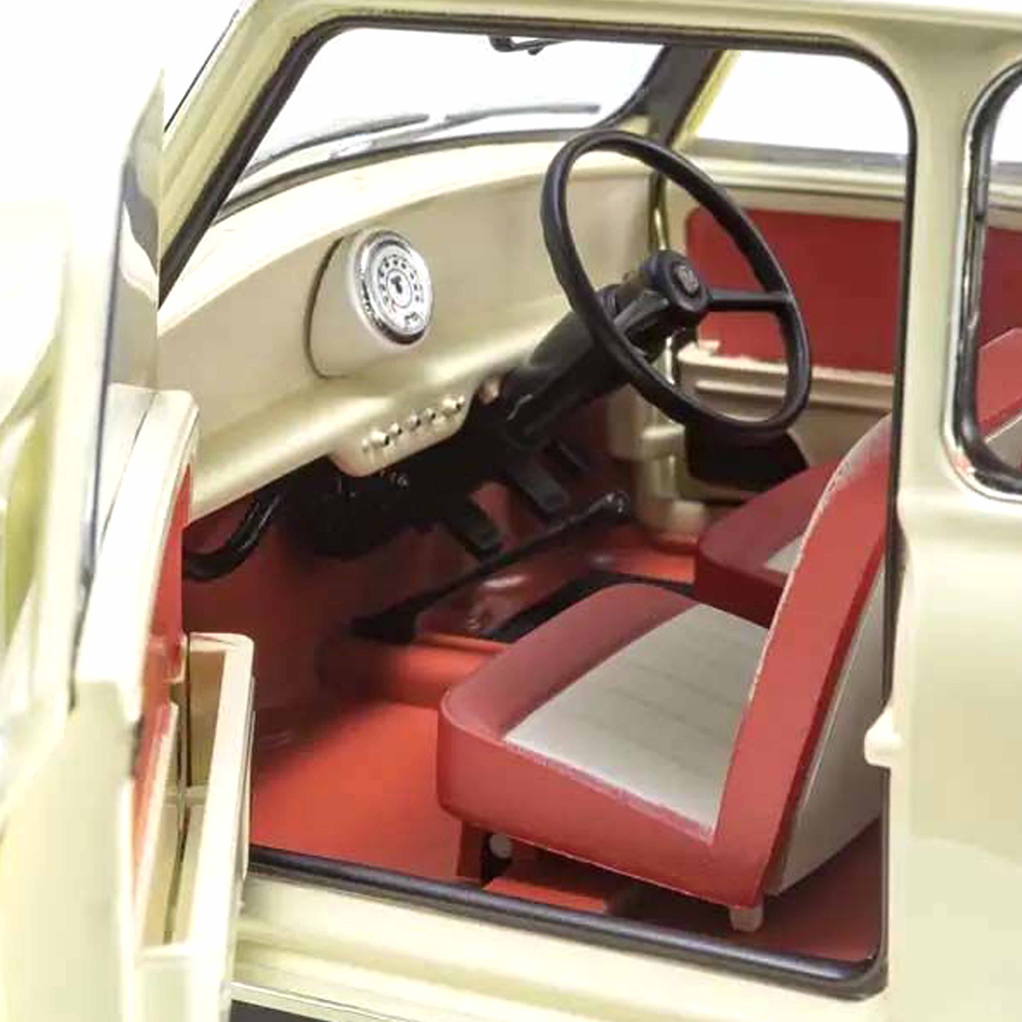 Morris Mini Mirror Old English Blanc 1/18