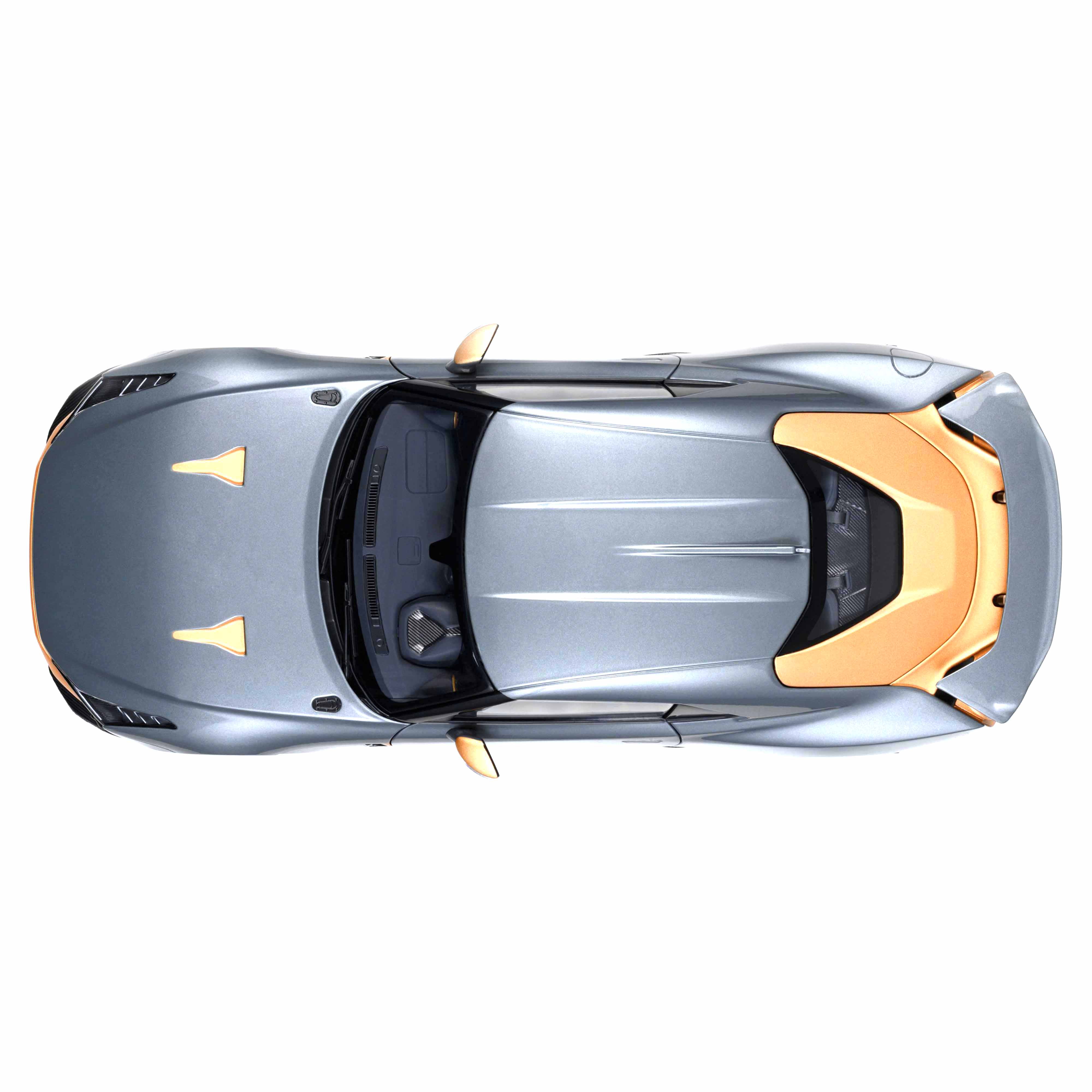 Nissan GT-R50 d'Italdesign Liquid Kinetic Argent/Sigma Or 1/18