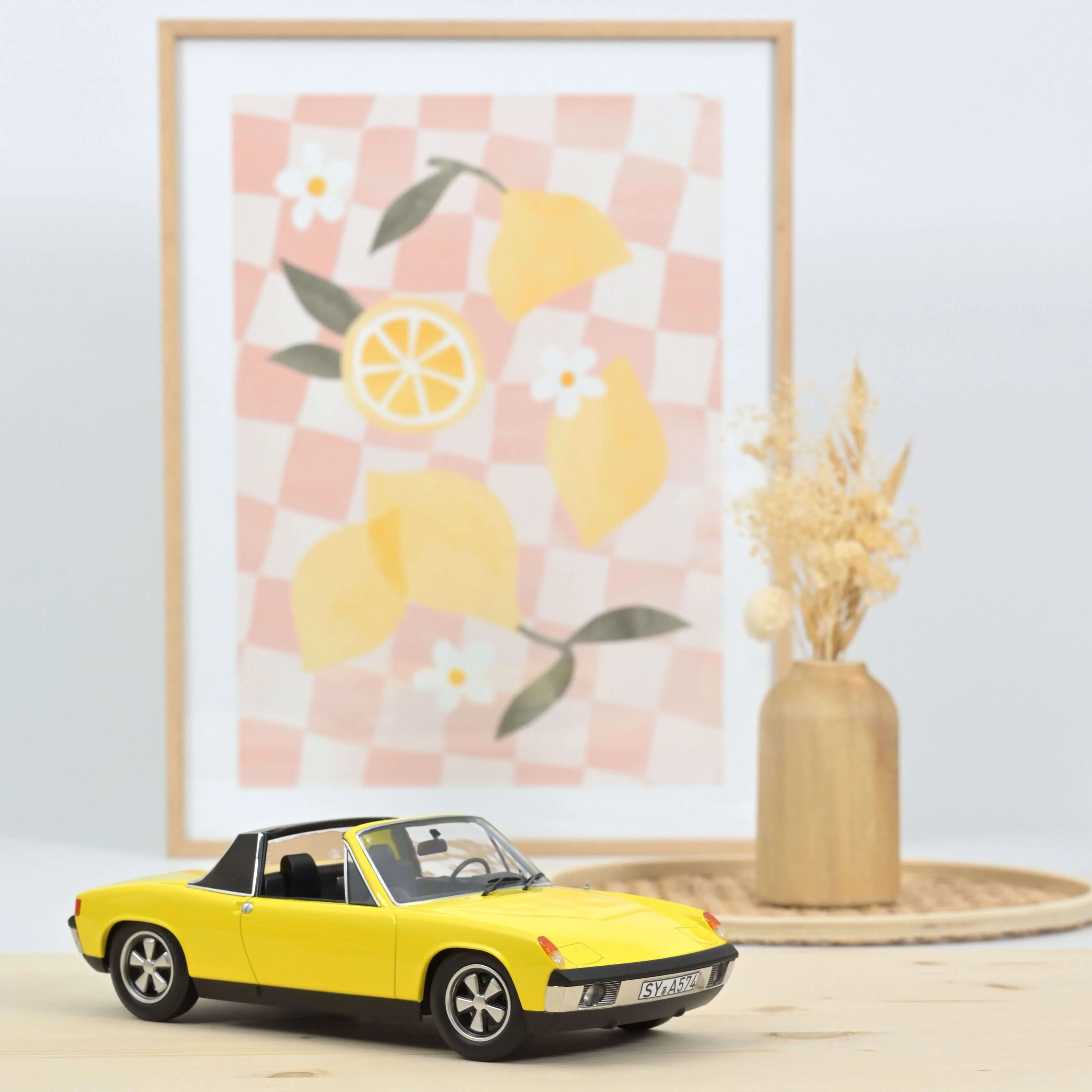 VW-Porsche 914-6 1973 Jaune 1/18