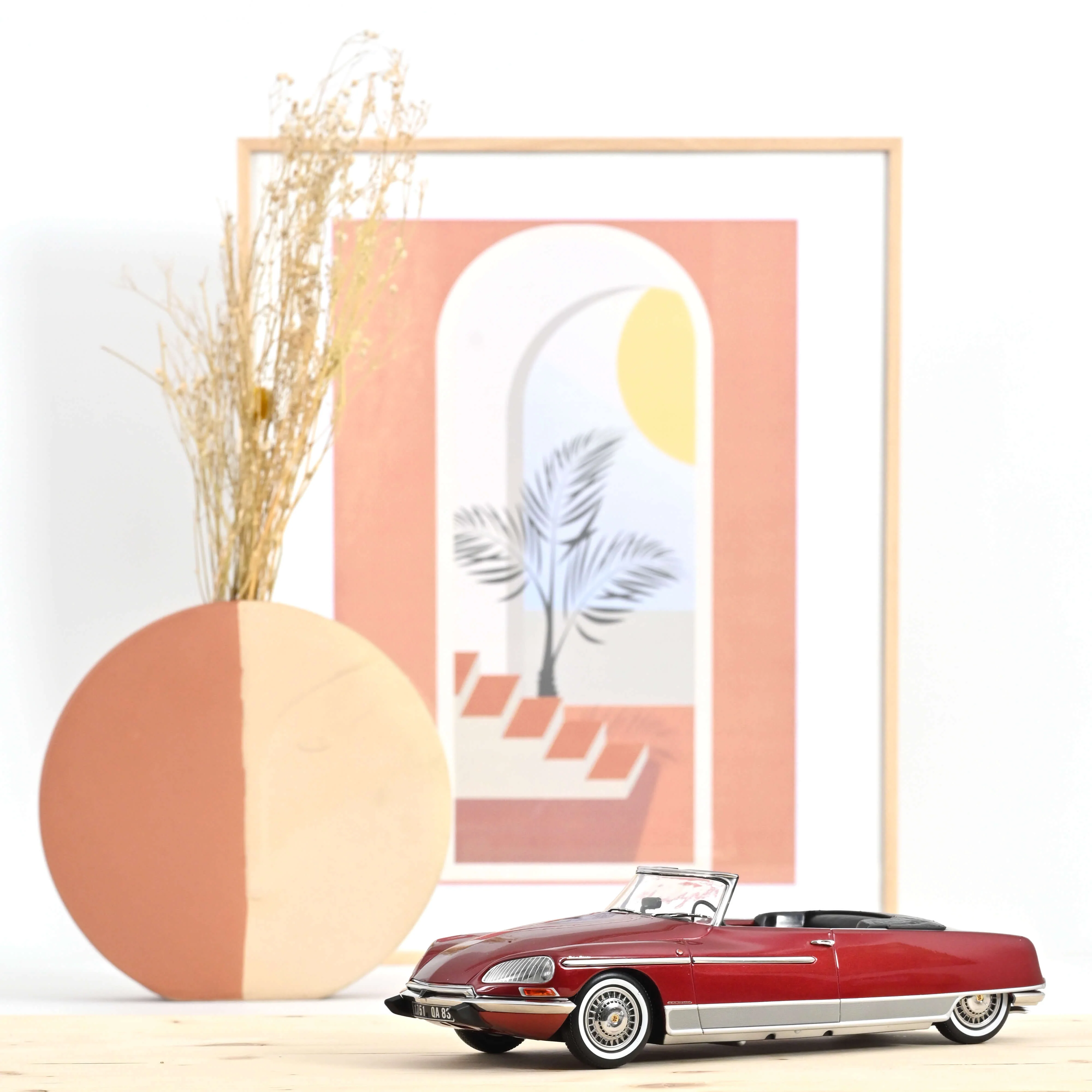 Citroën DS 21 Palm Beach 1968 Ruby Rouge 1/18 - 300pcs