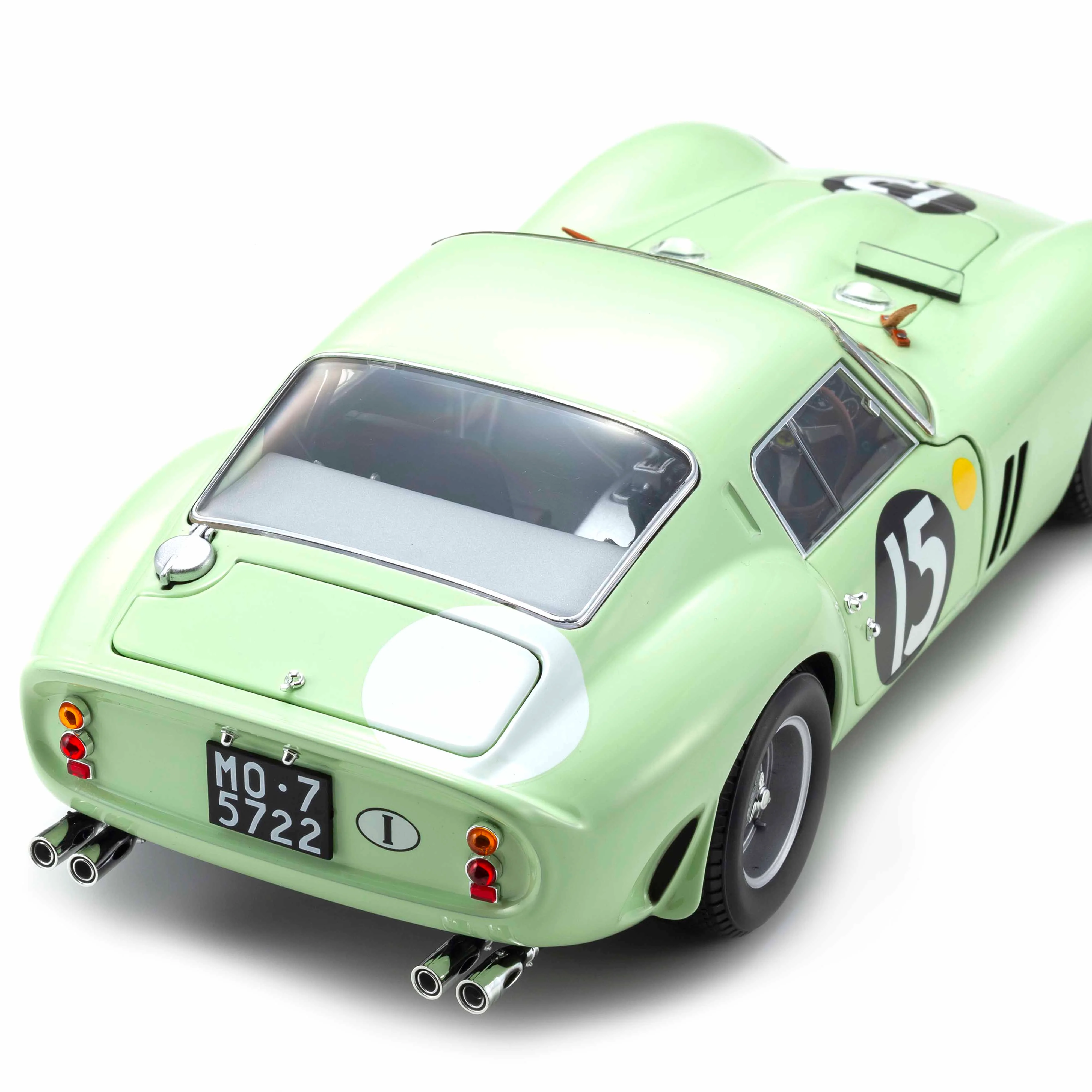 Ferrari 250 GTO 1962 Goodwood Tourist Trophy Vert Clair N°15 1/18