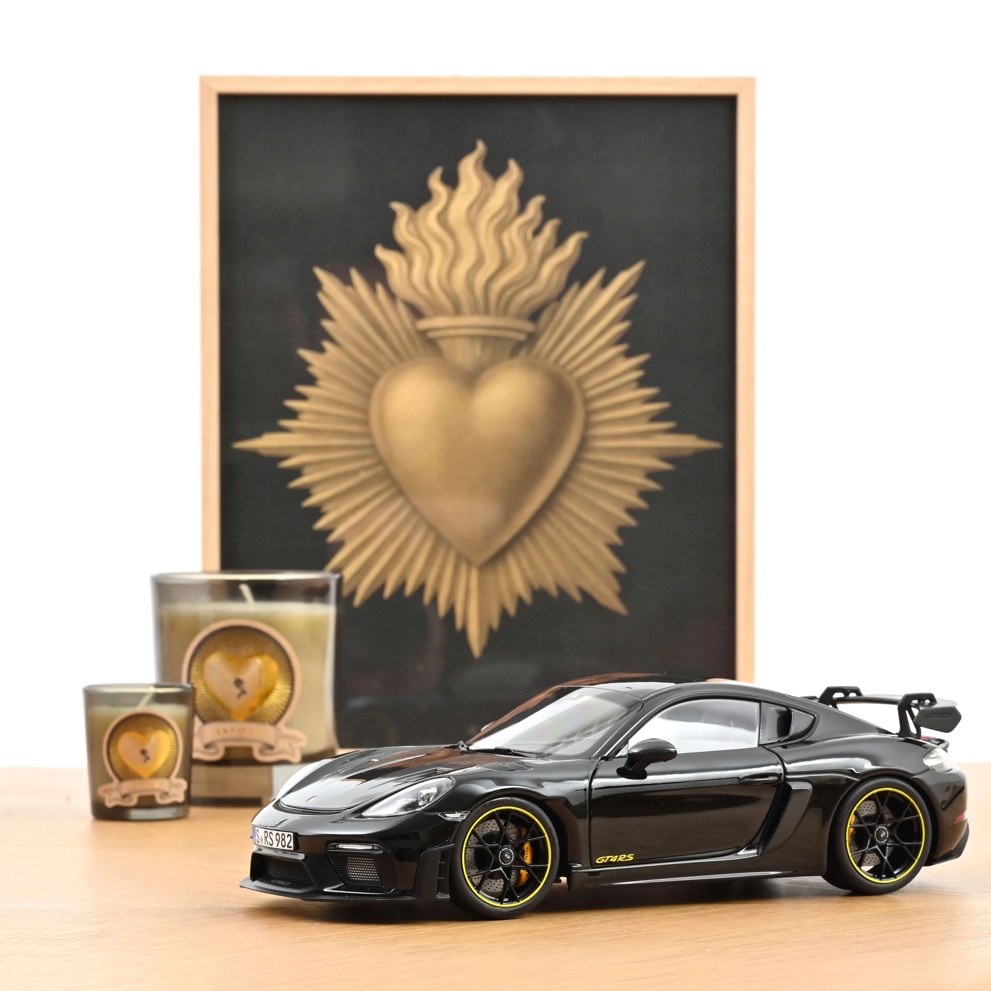 Porsche Cayman GT4 RS Pack Weissach 2023 Noir 1/18 - 300pcs