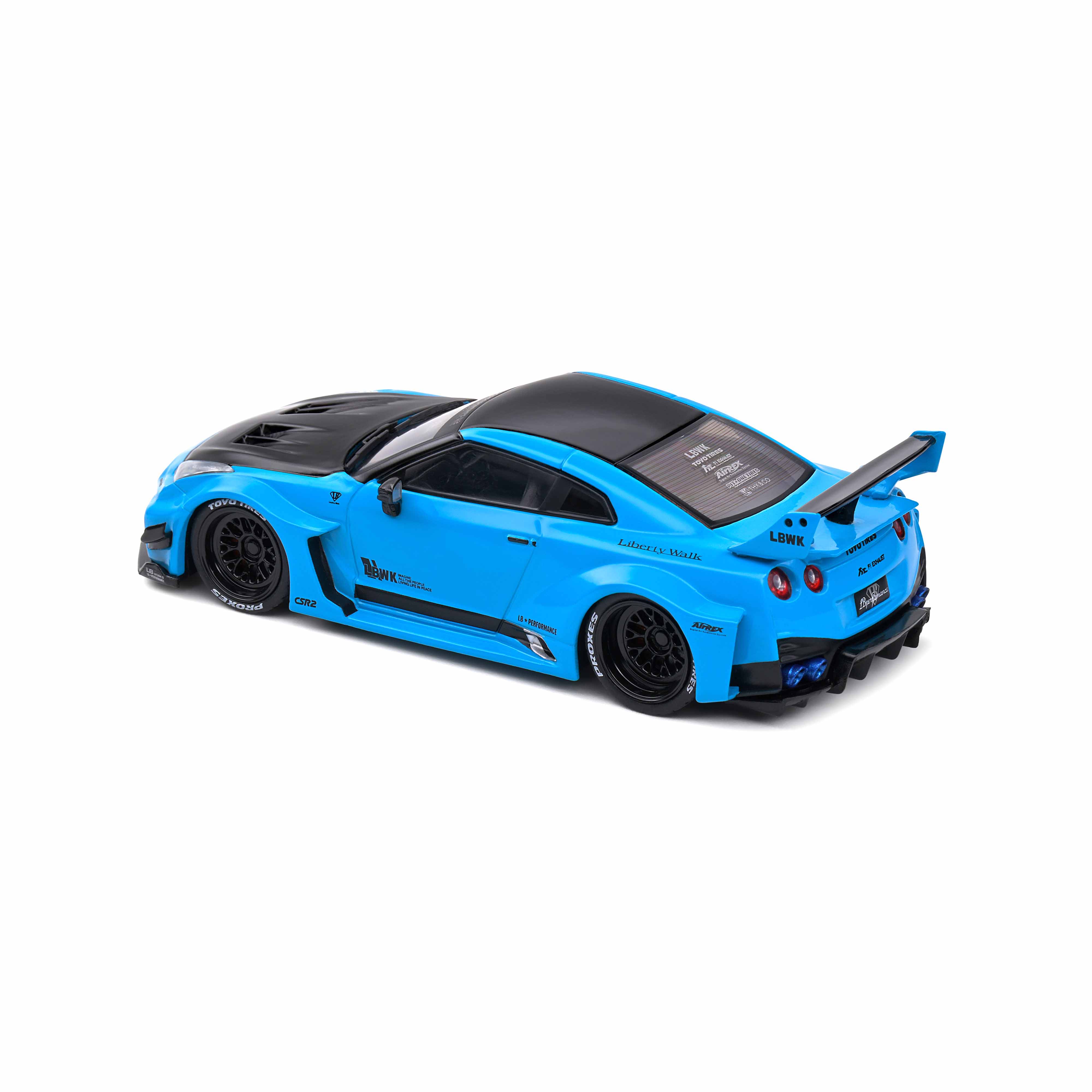 Nissan GTR35 LBWK Silhouette Turquoise 2019 1/43