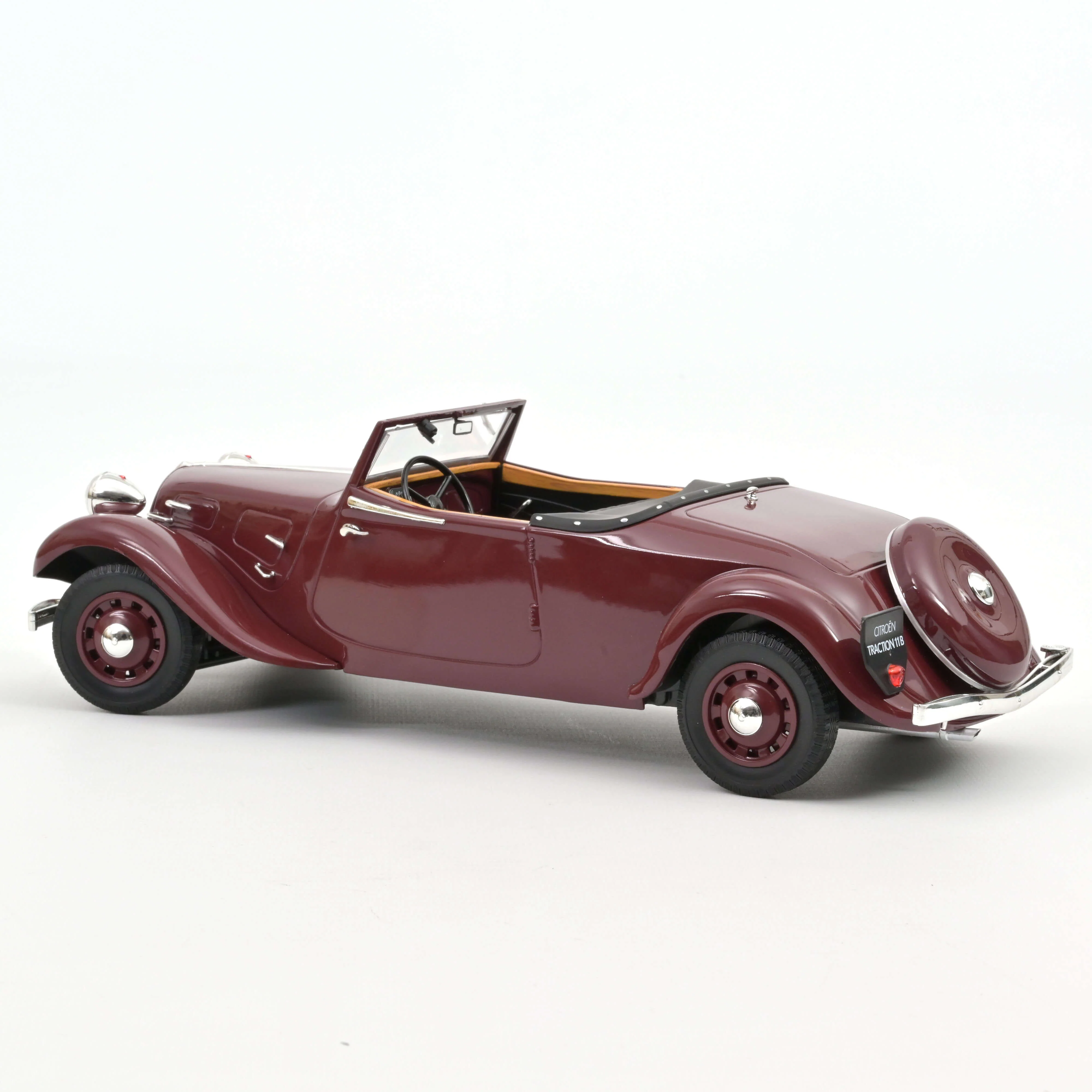 Citroën Traction Cabriolet 1938 Rouge foncé 1/18