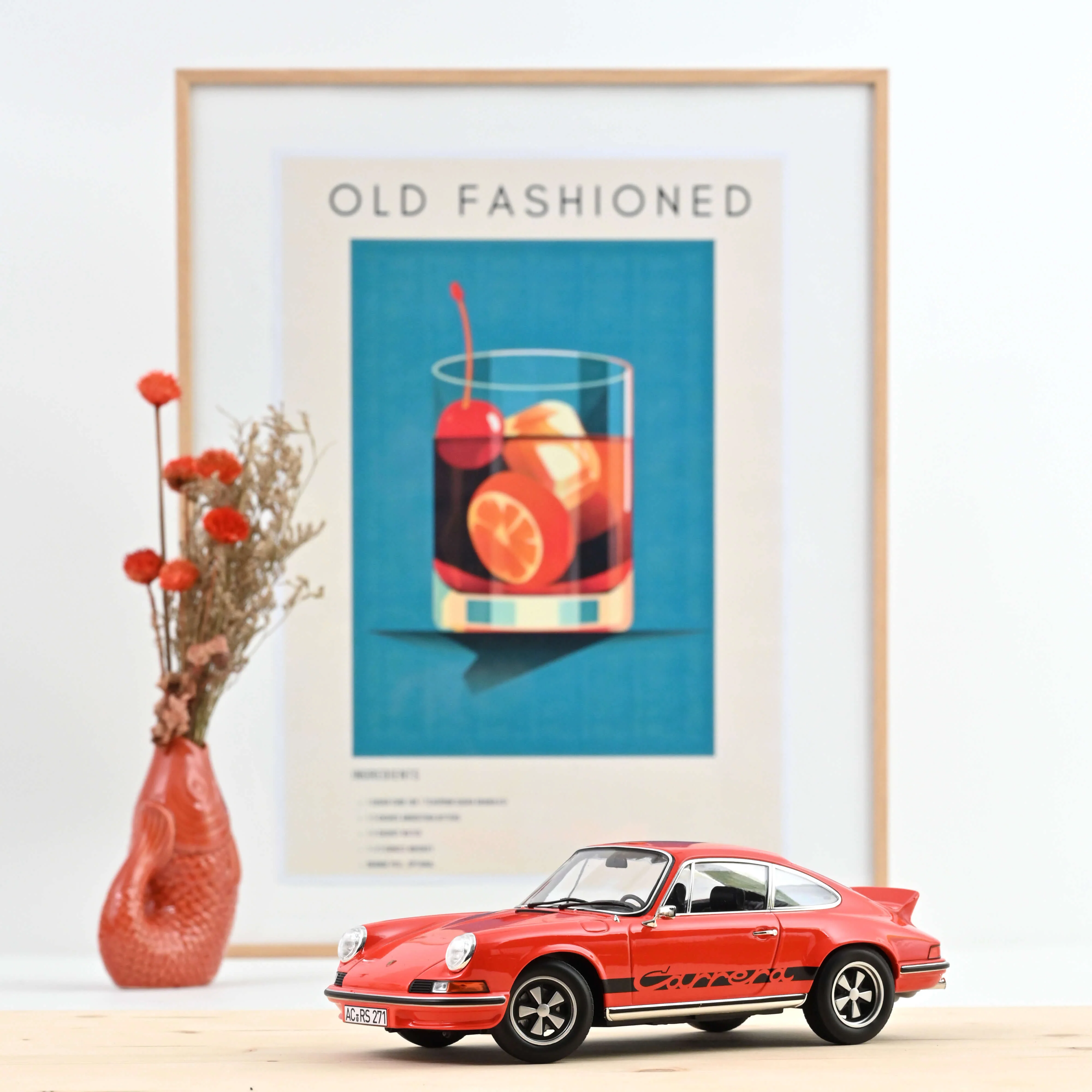 Porsche 911 RS 1973 Orange et noir 1/18 - 300pcs