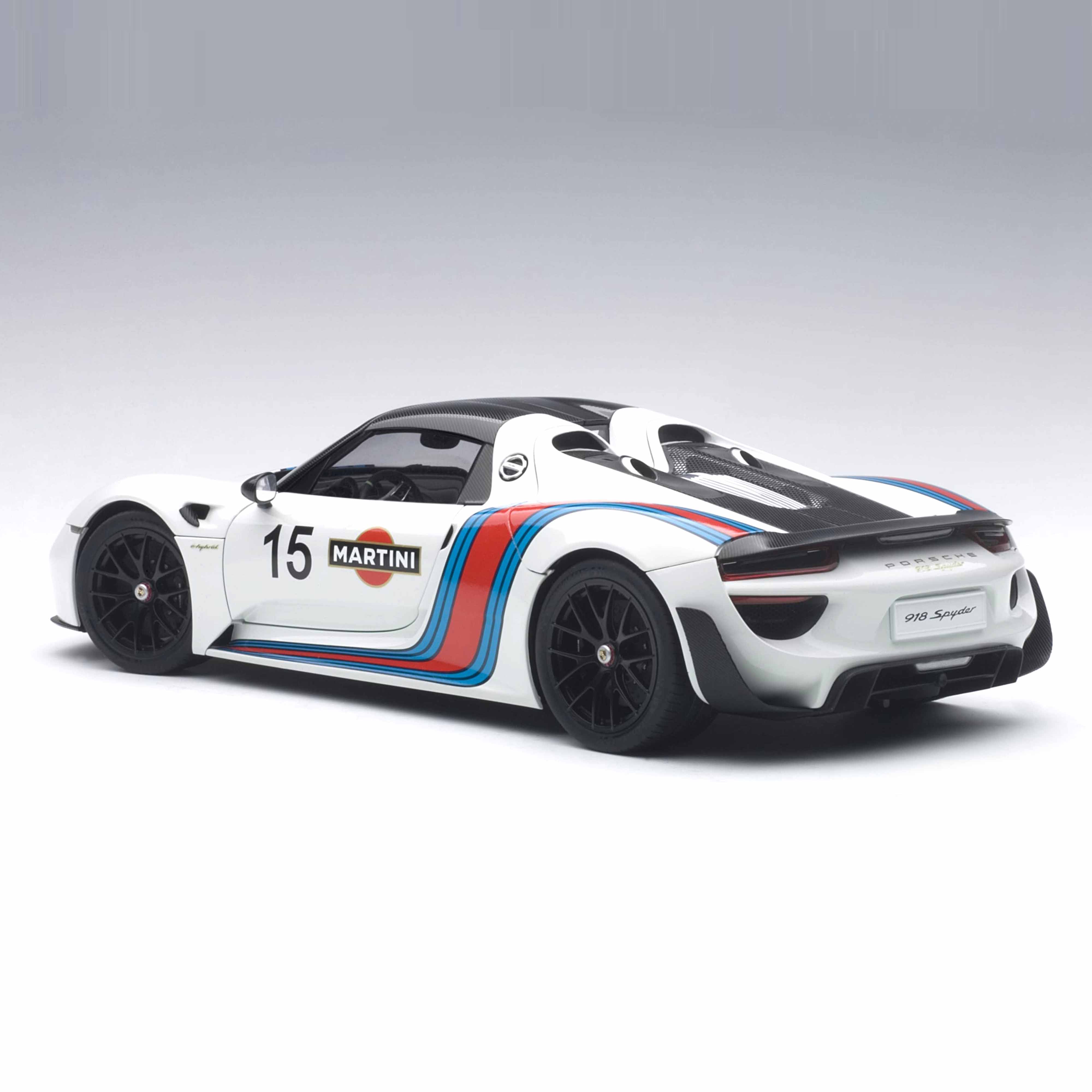 Porsche 918 Spyder 2013 Blanc avec logo Martini 1/18
