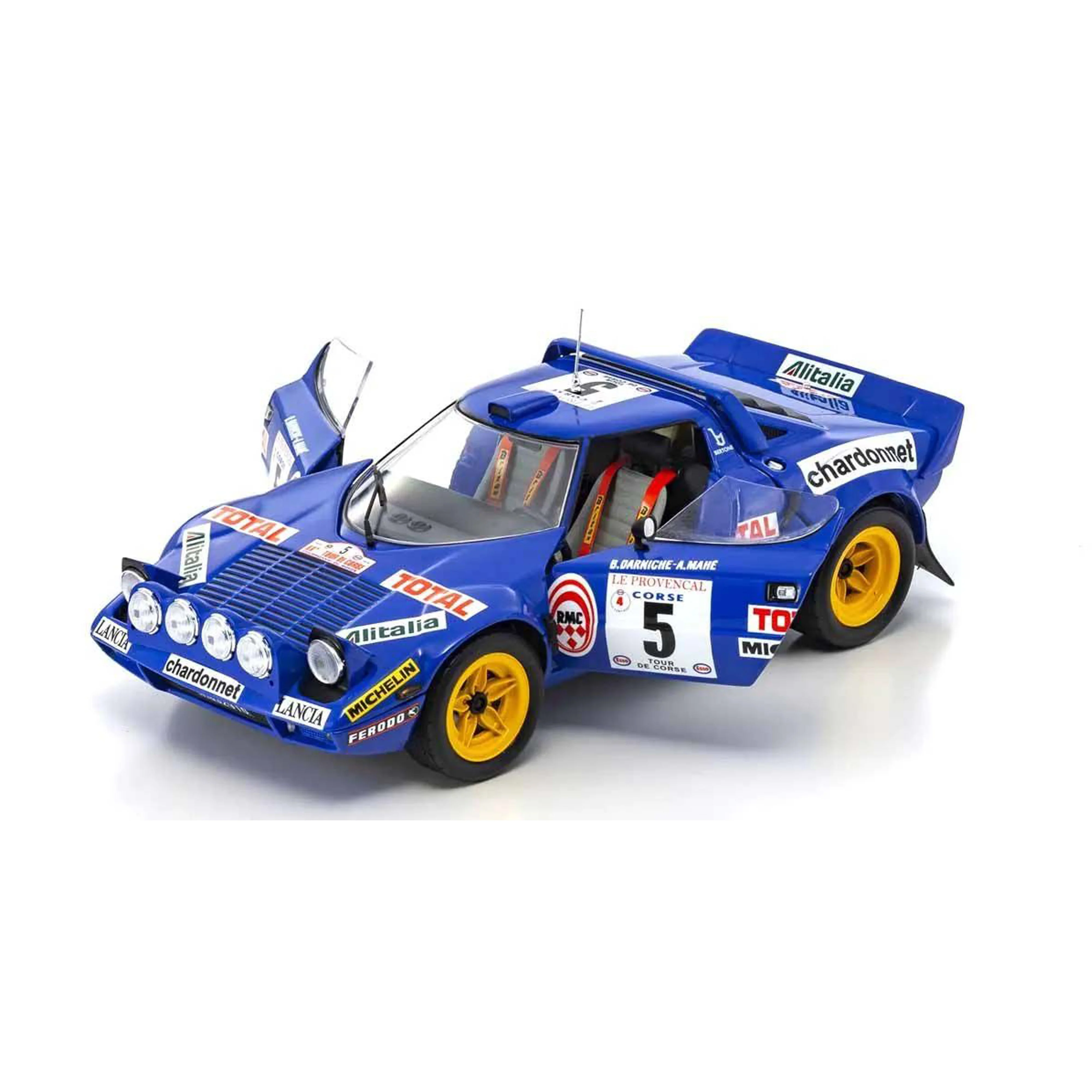 Lancia Stratos HF 1976 Tour de Corse Bleu (N°5) 1/18