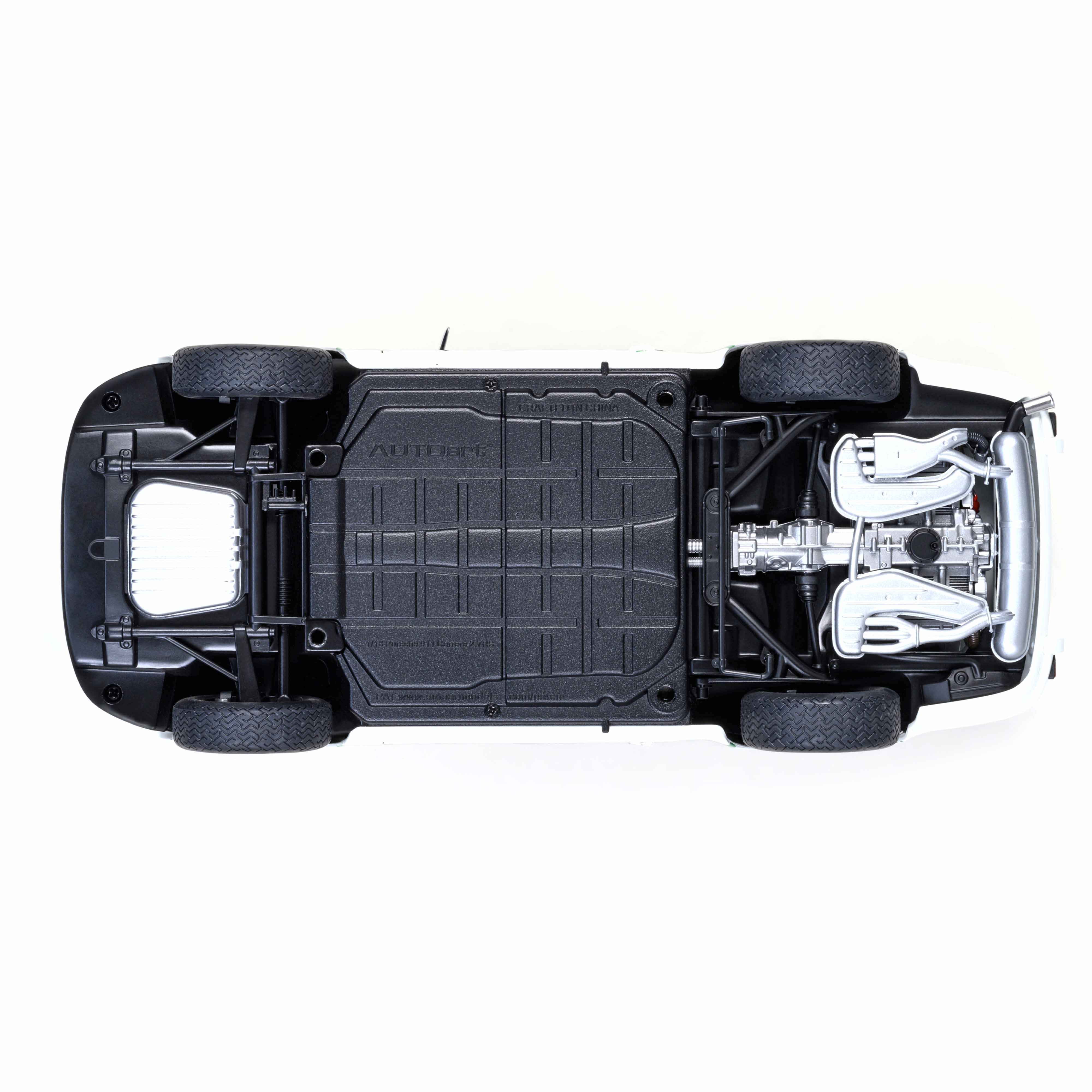 Porsche 911 Carrera 2.7 RS (Grand Prix blanc avec bandes vertes) 1/18