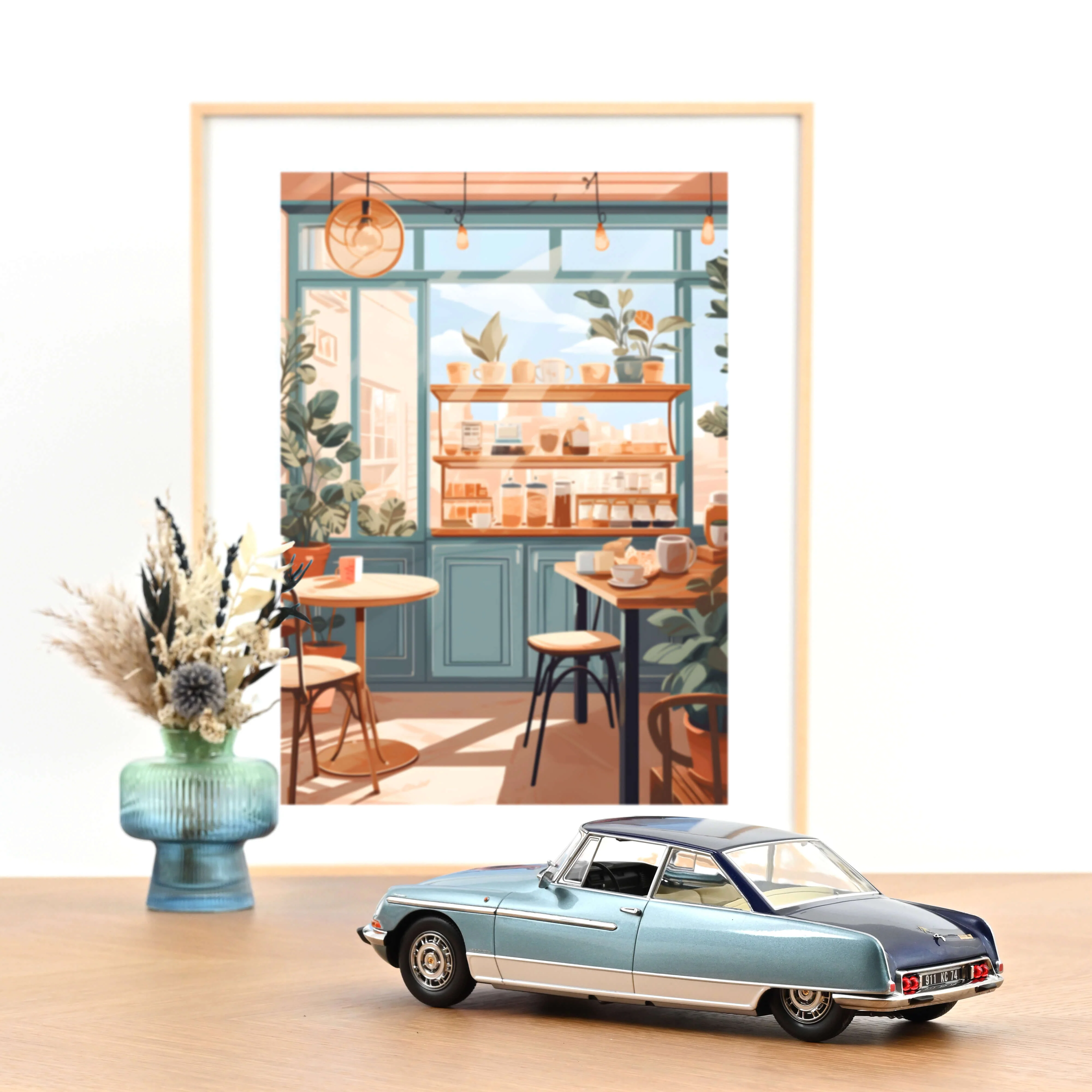 Citroën DS 21 Le Léman 1968 Bleu clair et foncé 1/18 - 300pcs