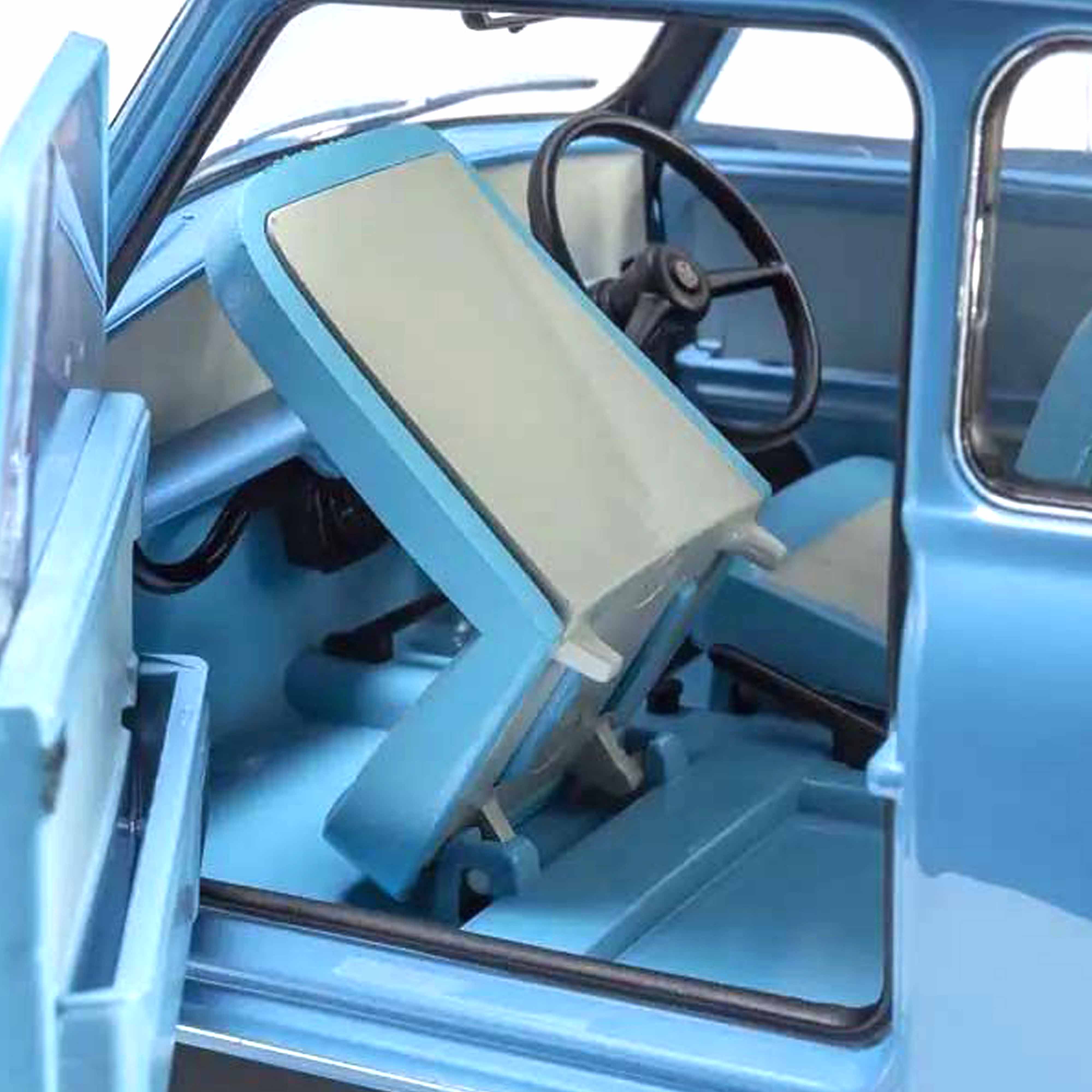 Morris Mini Mirror Clipper Blue 1/18