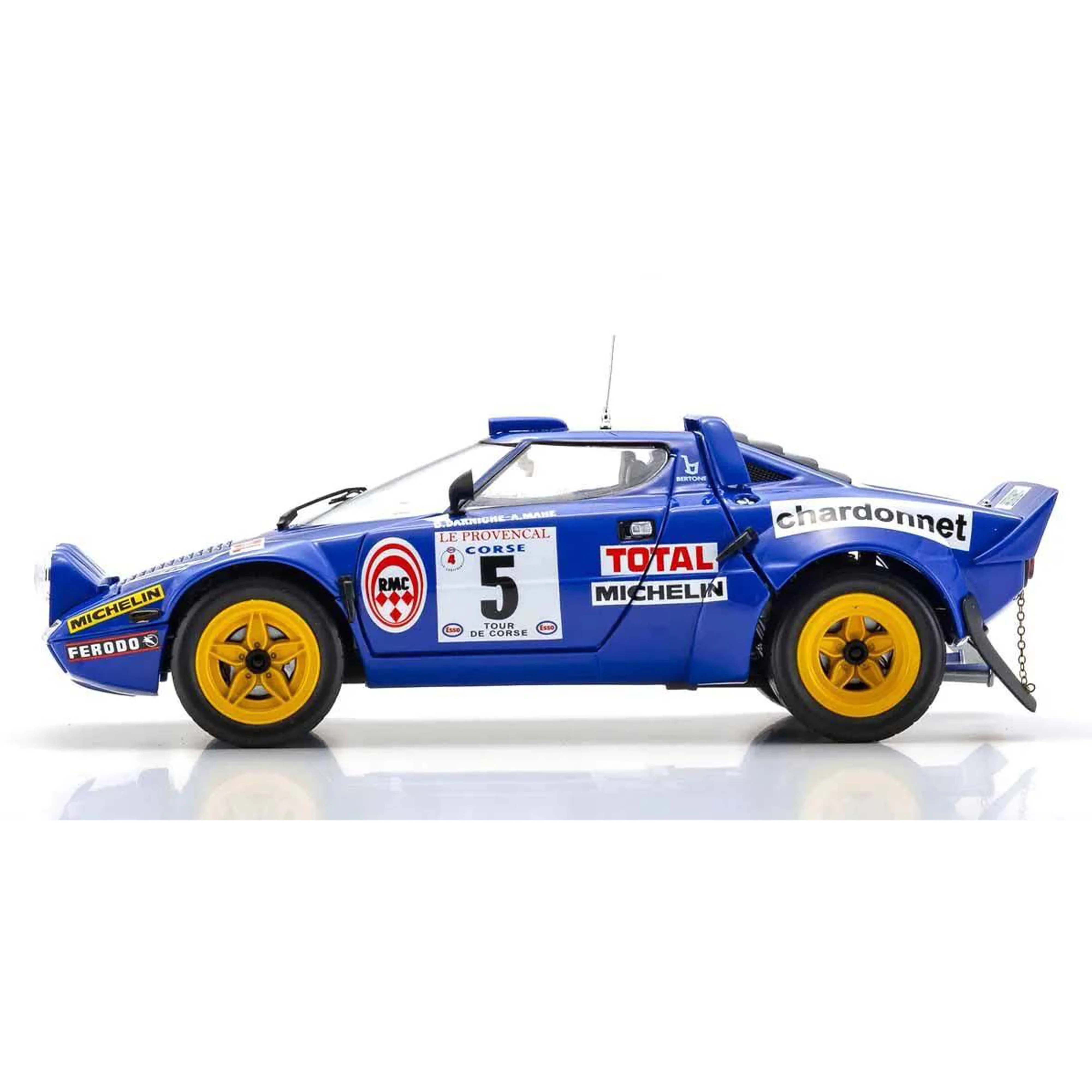 Lancia Stratos HF 1976 Tour de Corse Bleu (N°5) 1/18