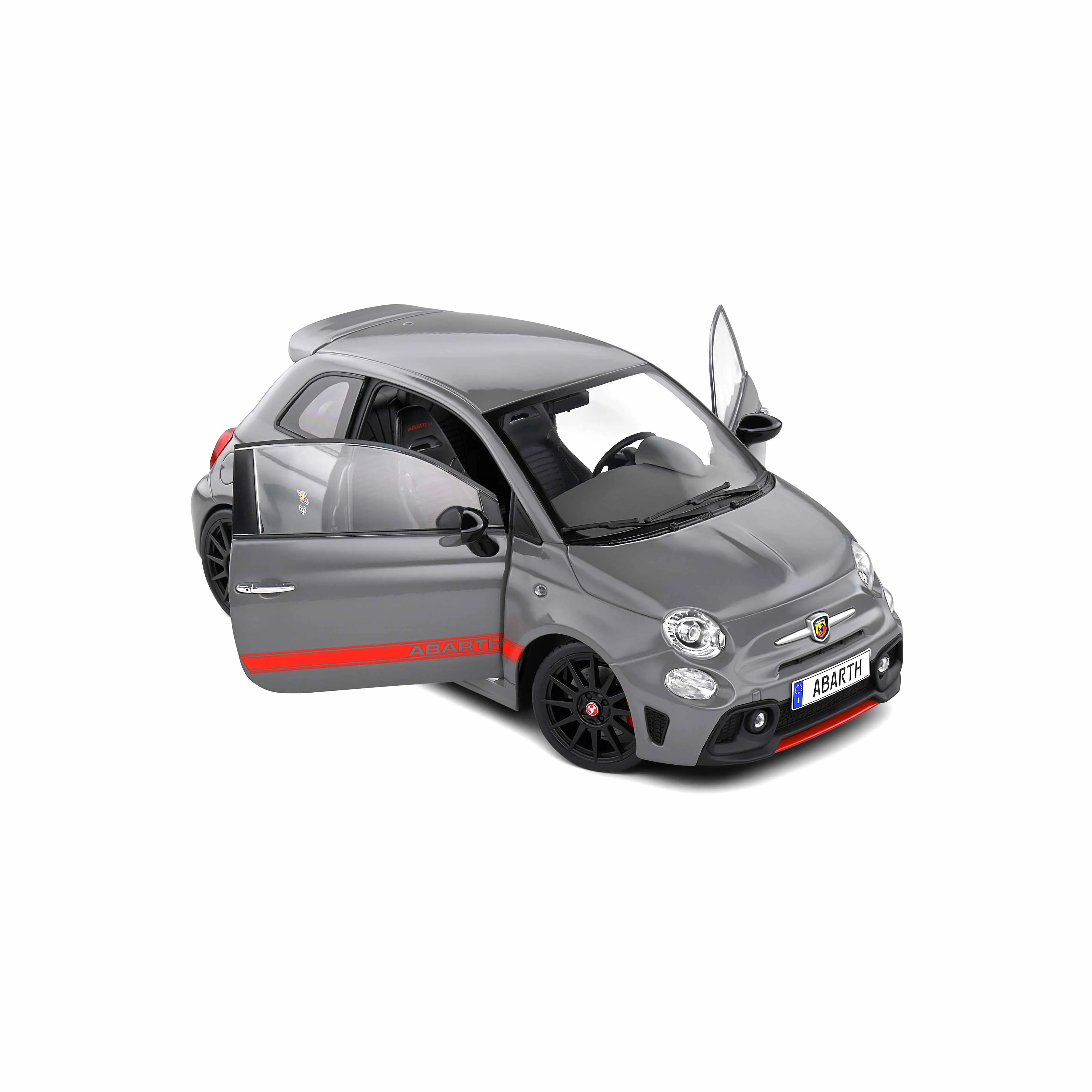 Fiat 695 Abarth XSR Edition Yamaha Record Gris 2022 1/18