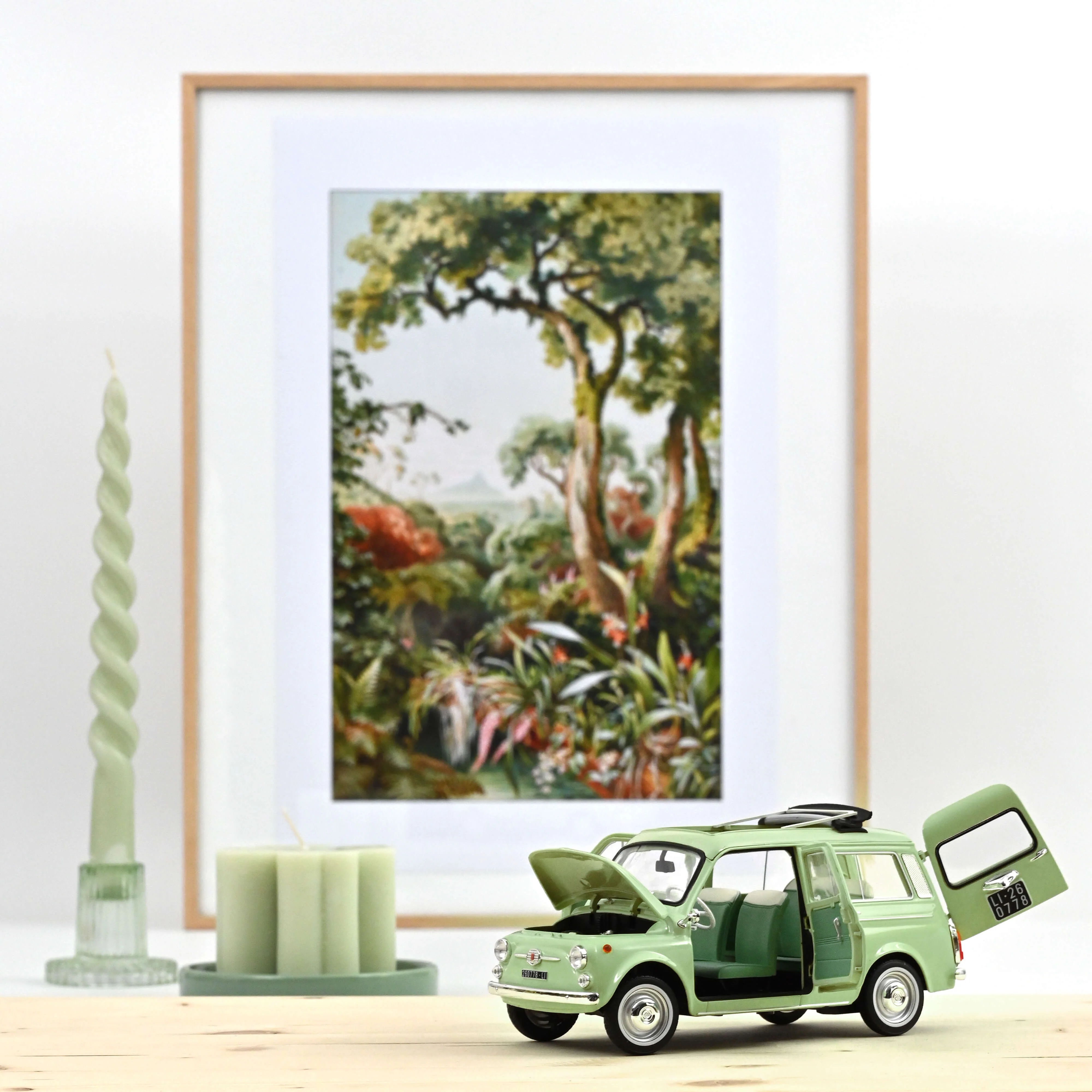 Fiat 500 Giardiniera 1963 Vert Oasis 1/18 - 200pcs