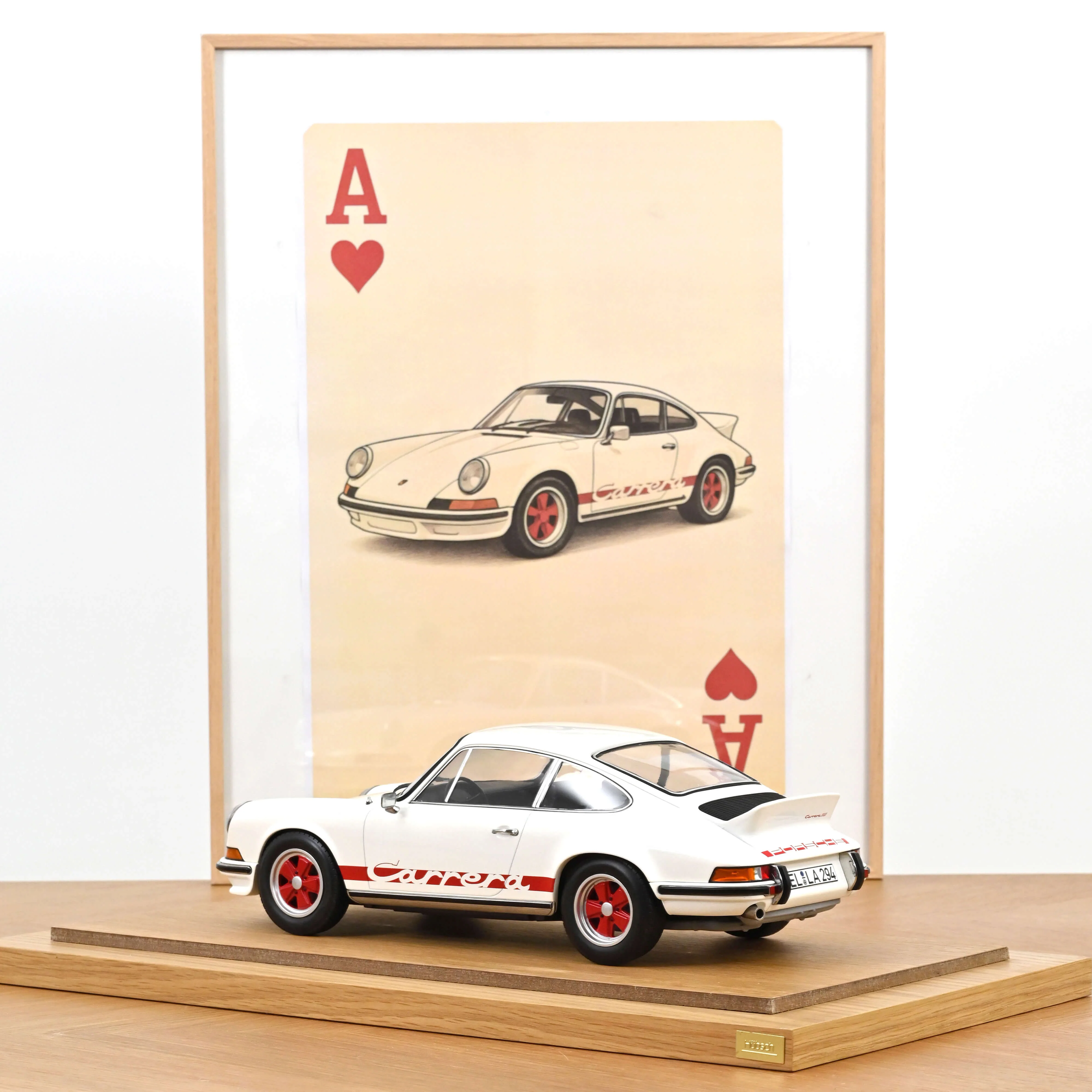 Porsche 911 Carrera RS 2.7 1973 Grand-Prix Blanc et Rouge 1/12