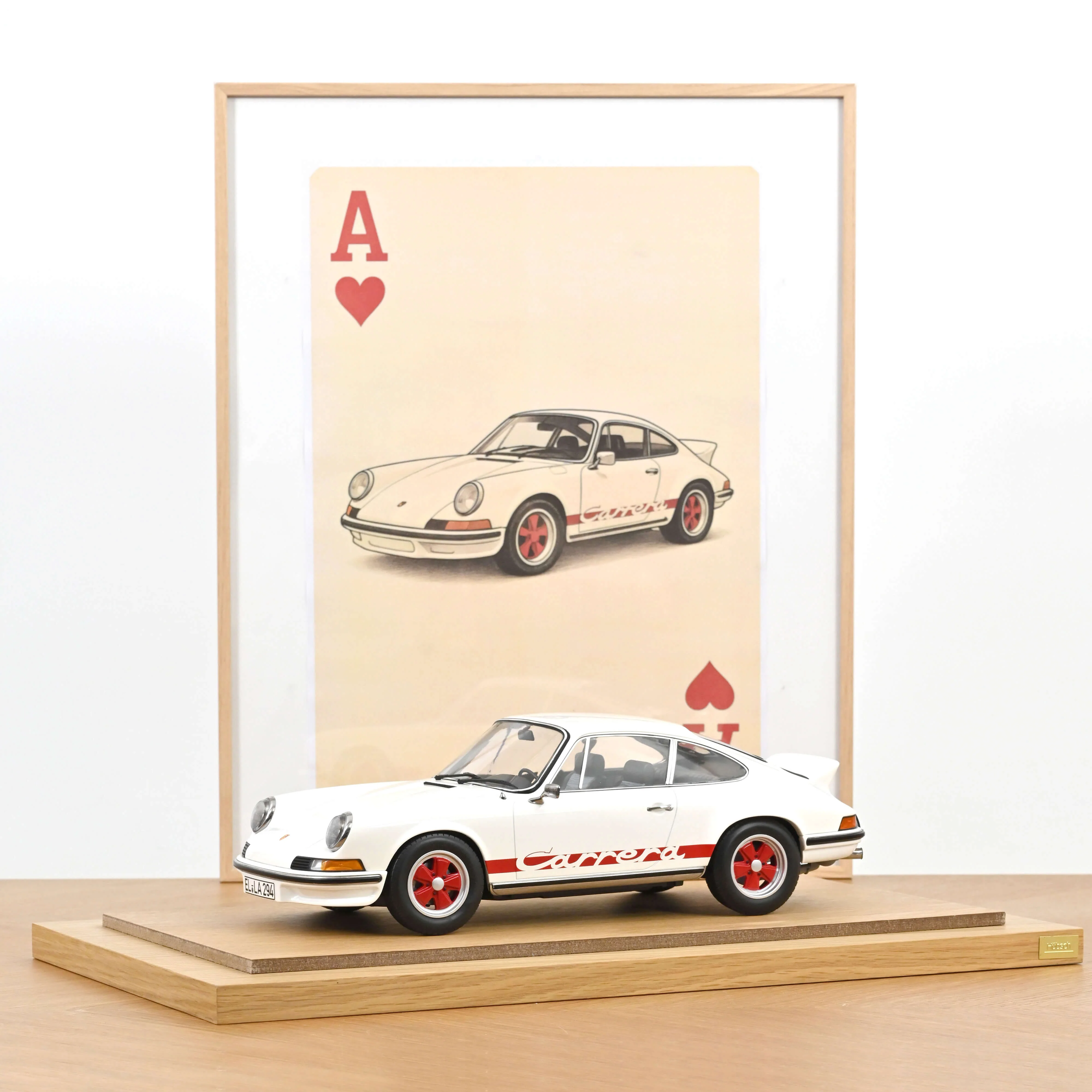 Porsche 911 Carrera RS 2.7 1973 Grand-Prix Blanc et Rouge 1/12