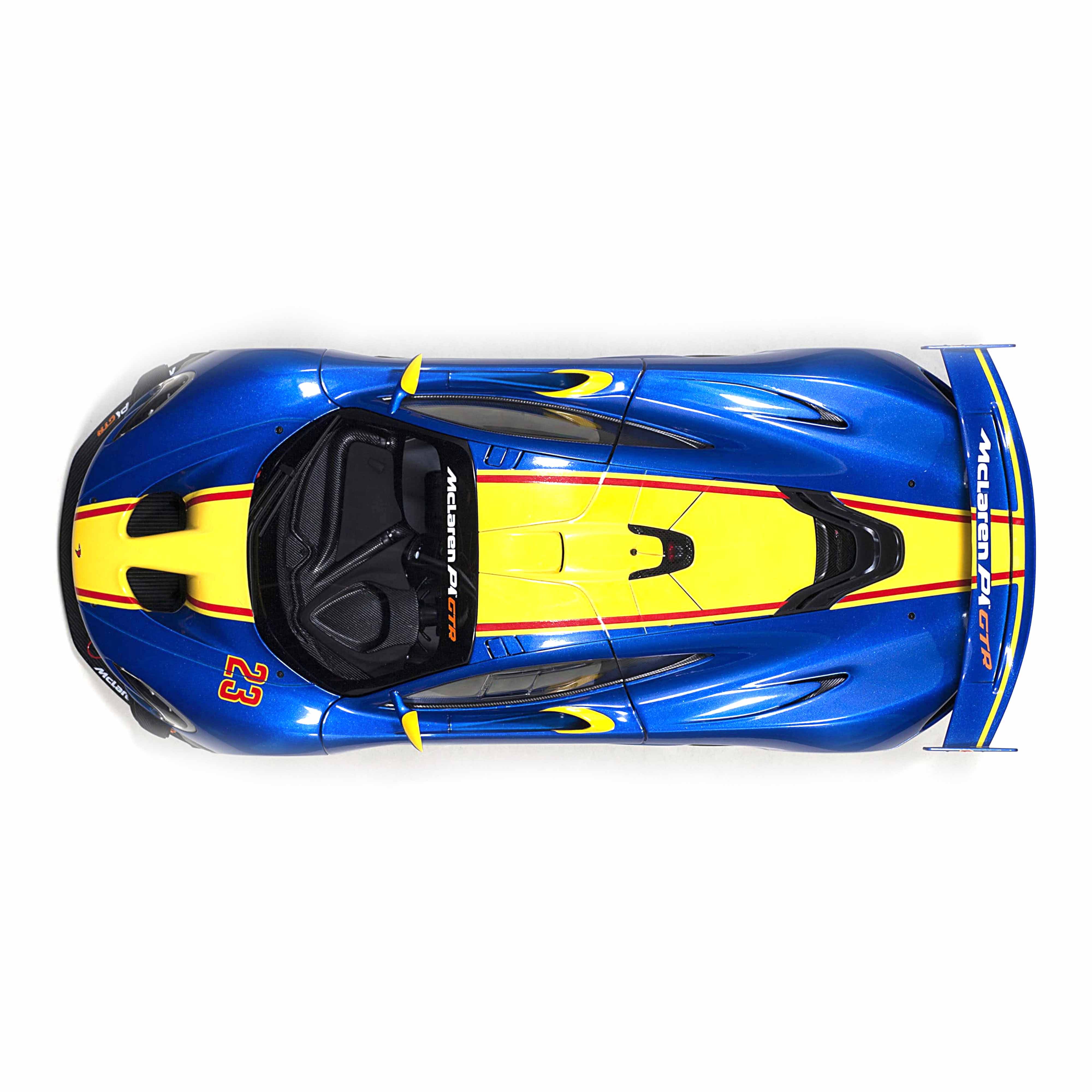 McLaren P1 GTR Bleu Métallique 1/18