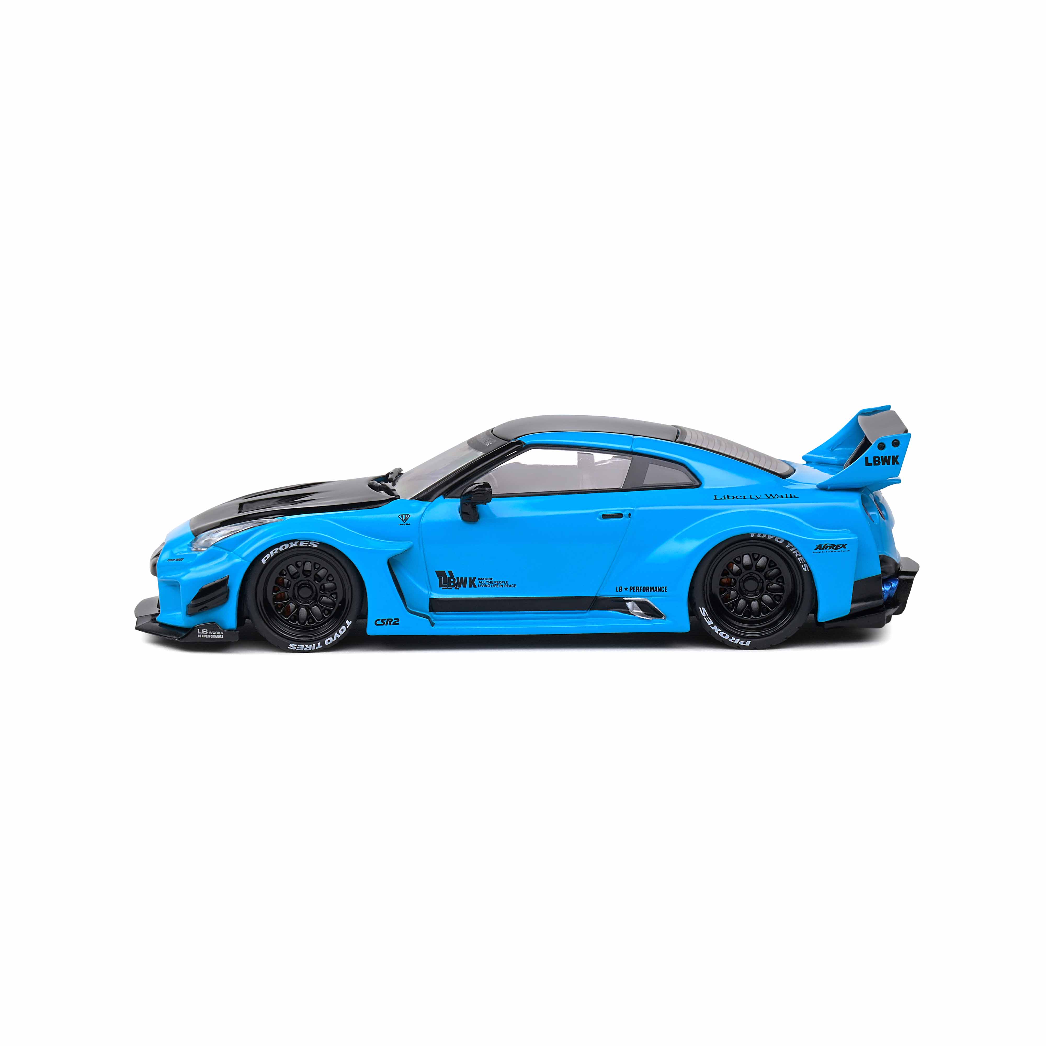 Nissan GTR35 LBWK Silhouette Turquoise 2019 1/43