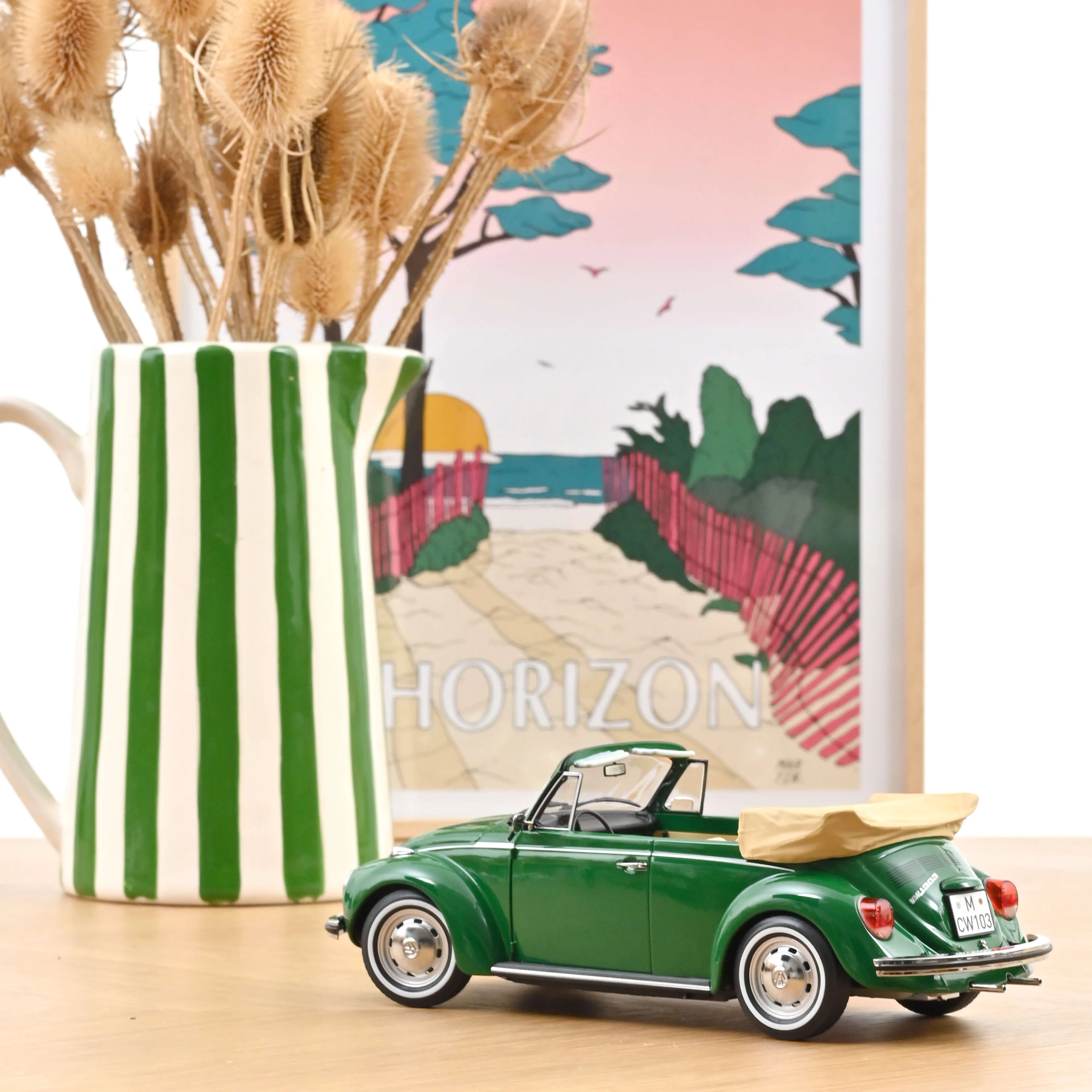 VW 1303 Cabriolet 1972 Vert Sambesi 1/18 - 200pcs