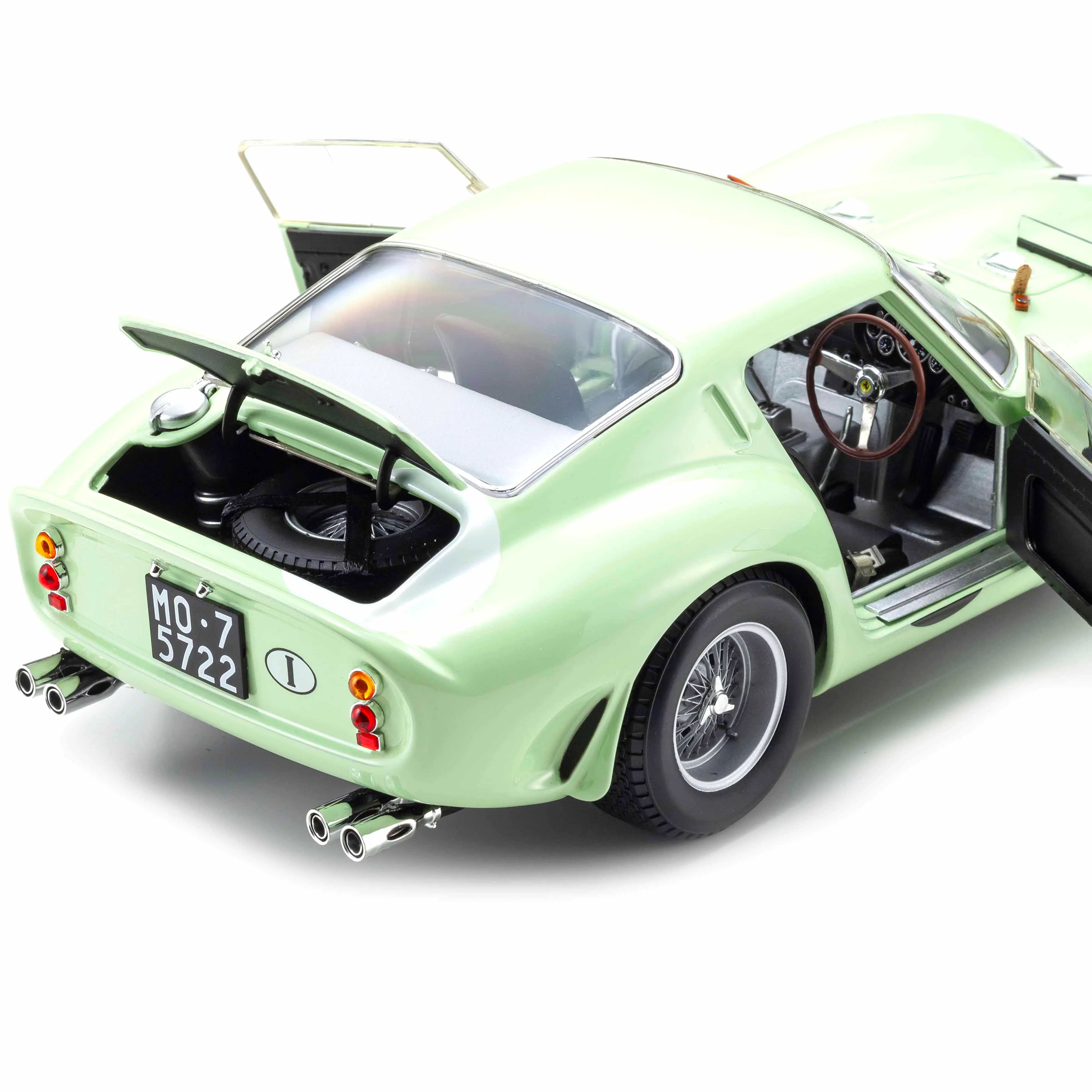 Ferrari 250 GTO 1962 Goodwood Tourist Trophy Vert Clair N°15 1/18