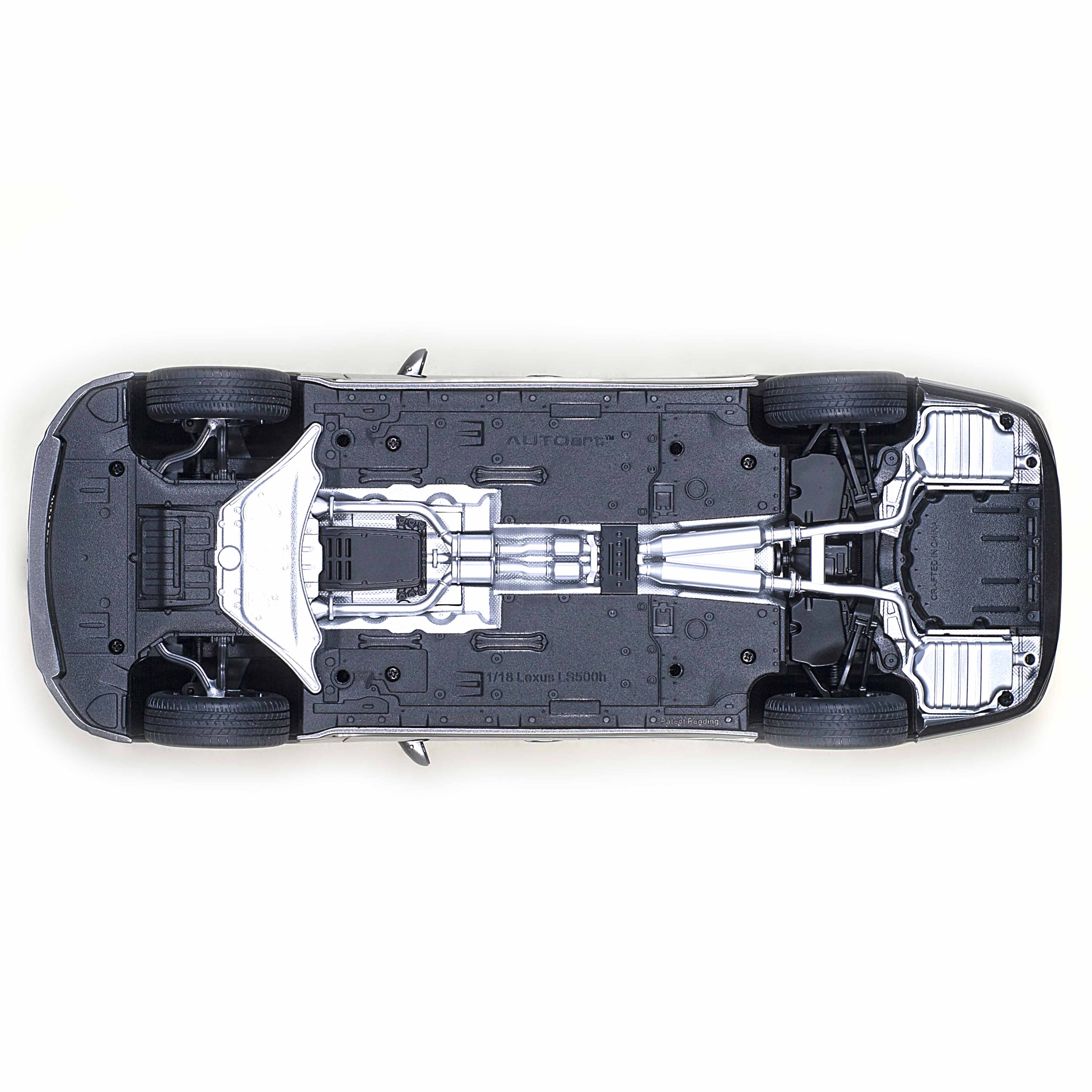 Lexus LS500h 2018 Lustre Manganèse Métallisé/Cramoisi 1/18