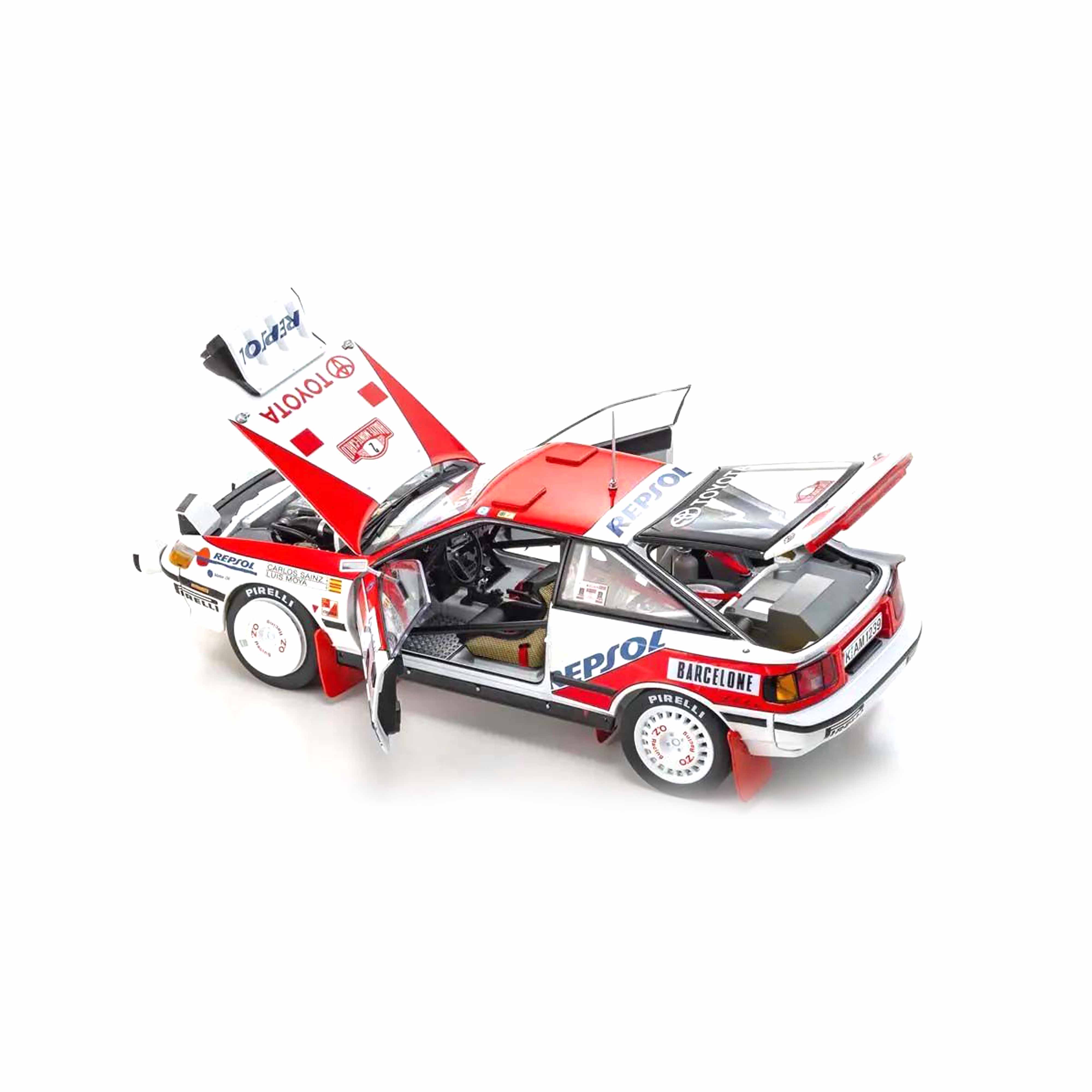 Toyota Celica GT4 (N°2) Sainz Vainqueur Monte-Carlo 1991 1/18
