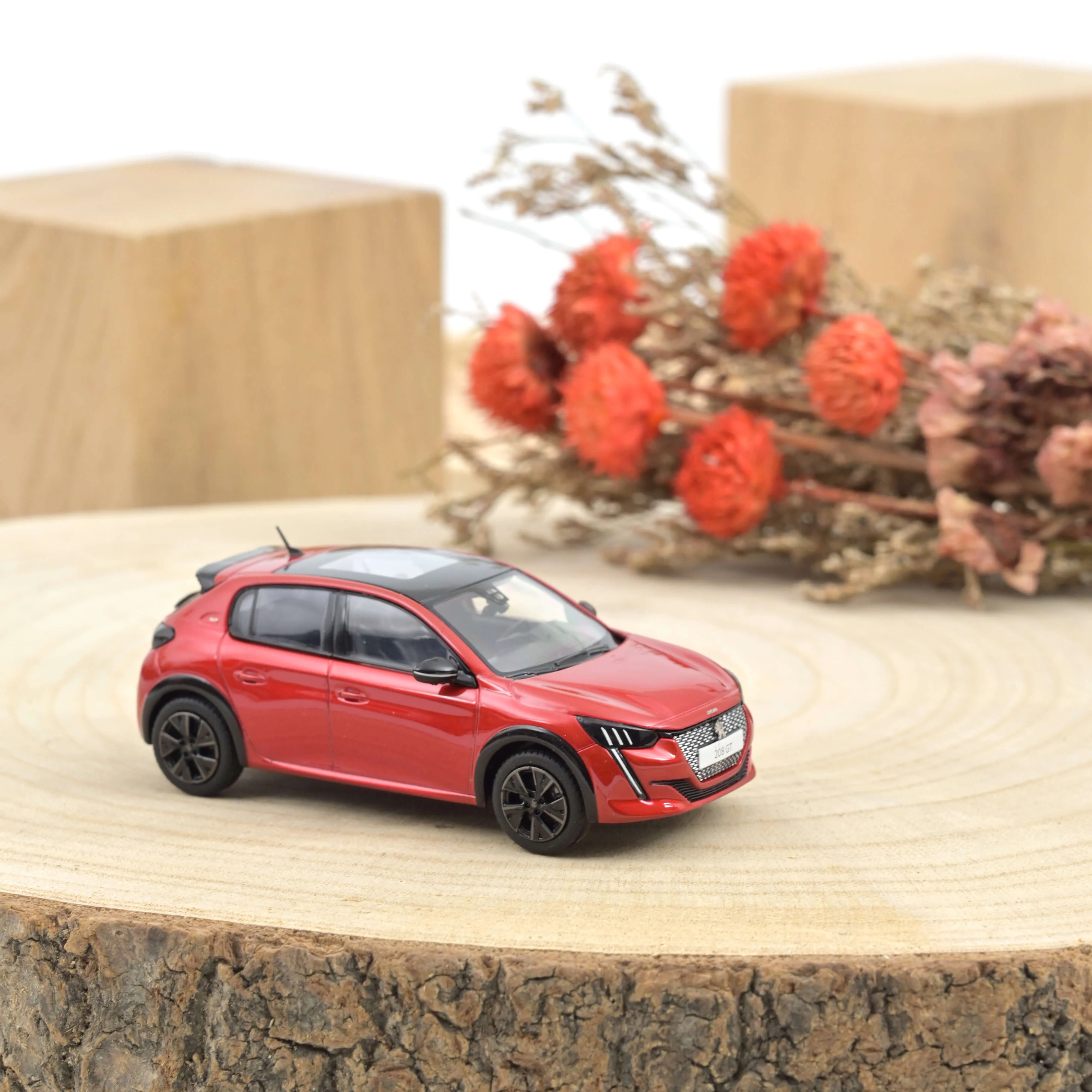 Peugeot 208 GT Pack 2022 Elixir Rouge 1/43