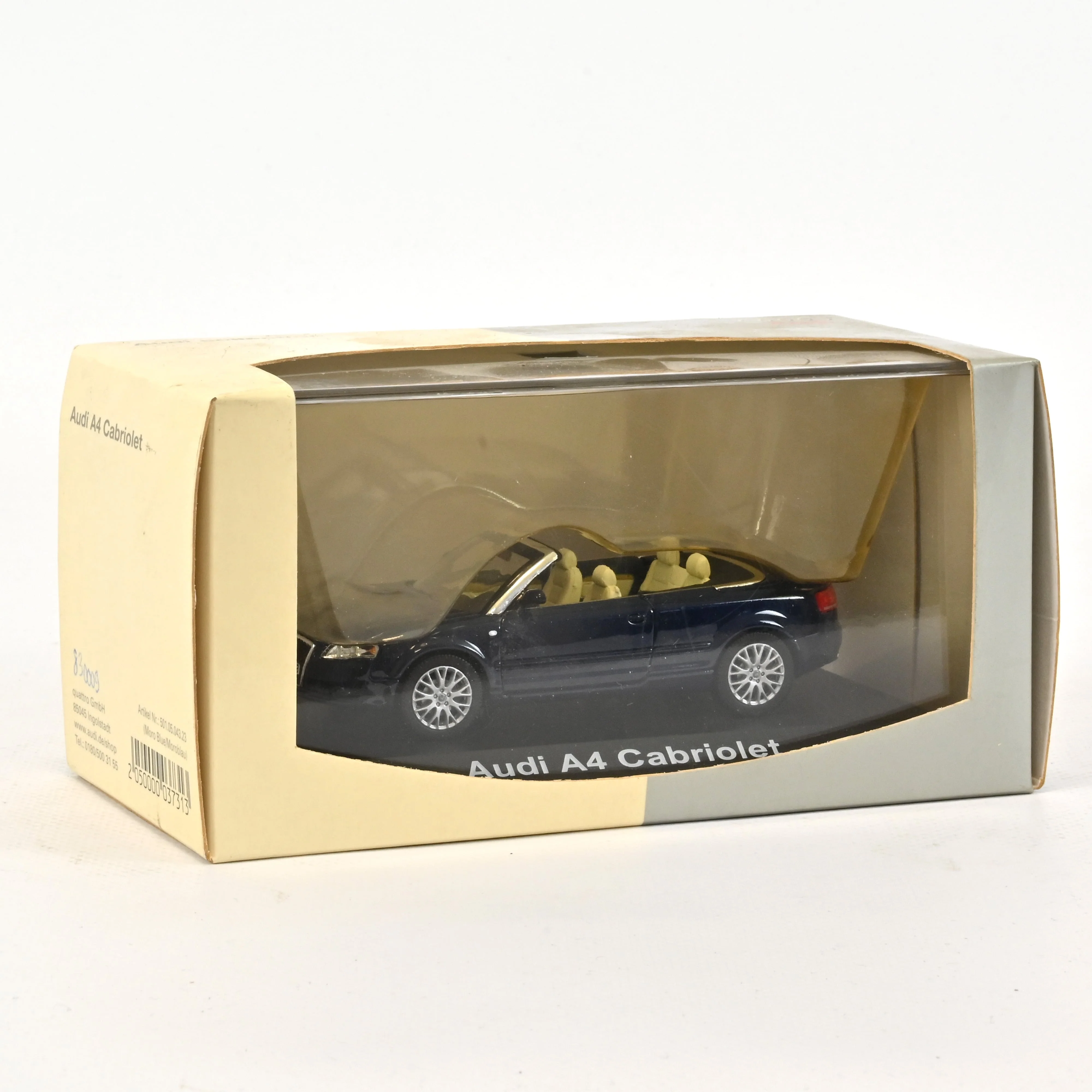 Audi A4 Cabriolet Bleu 2006 1/43