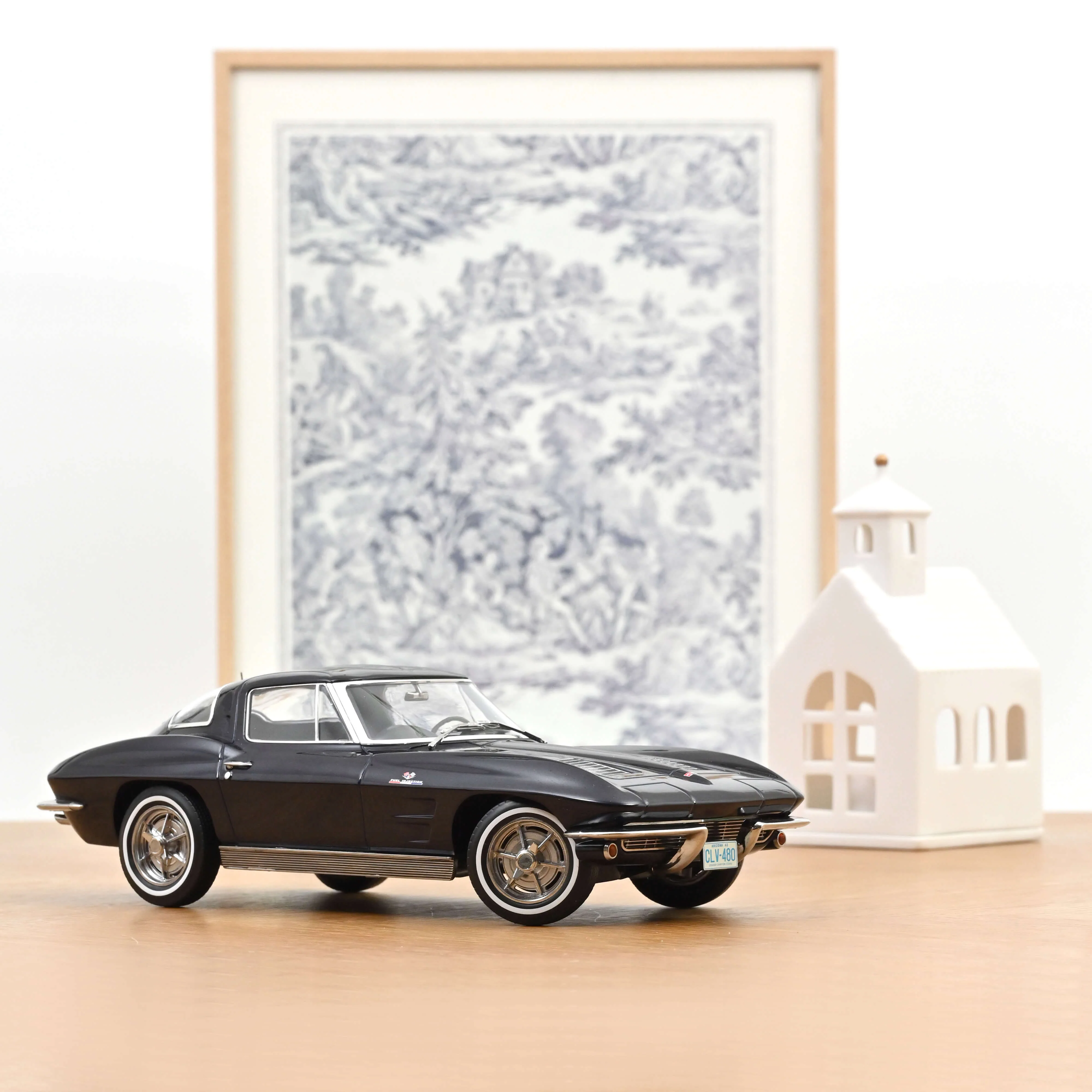 Chevrolet Corvette Sting Ray 1963 Bleu Daytona 1/18 - 200pcs
