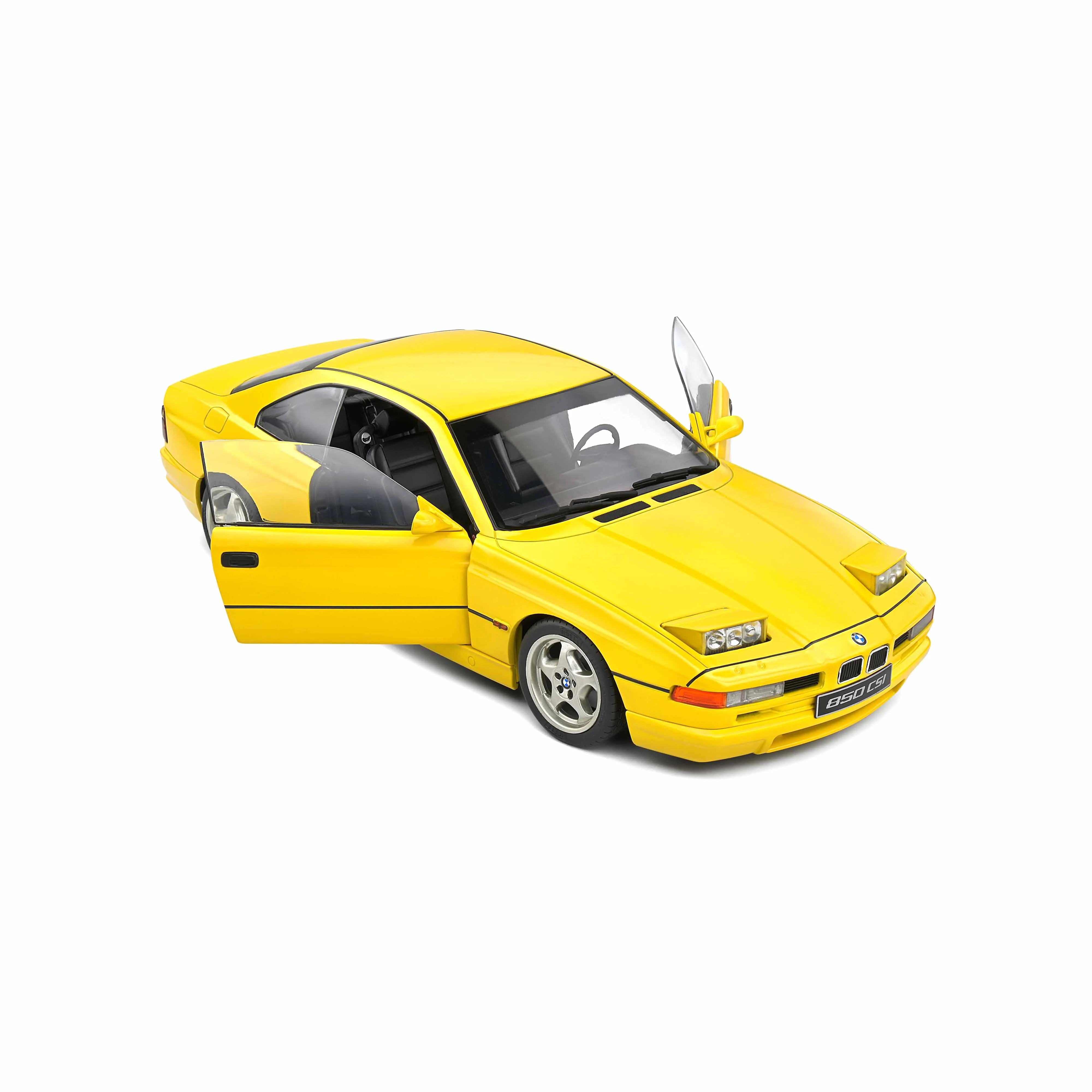BMW 850 (E31) CSI Jaune Dakar 1990 1/18
