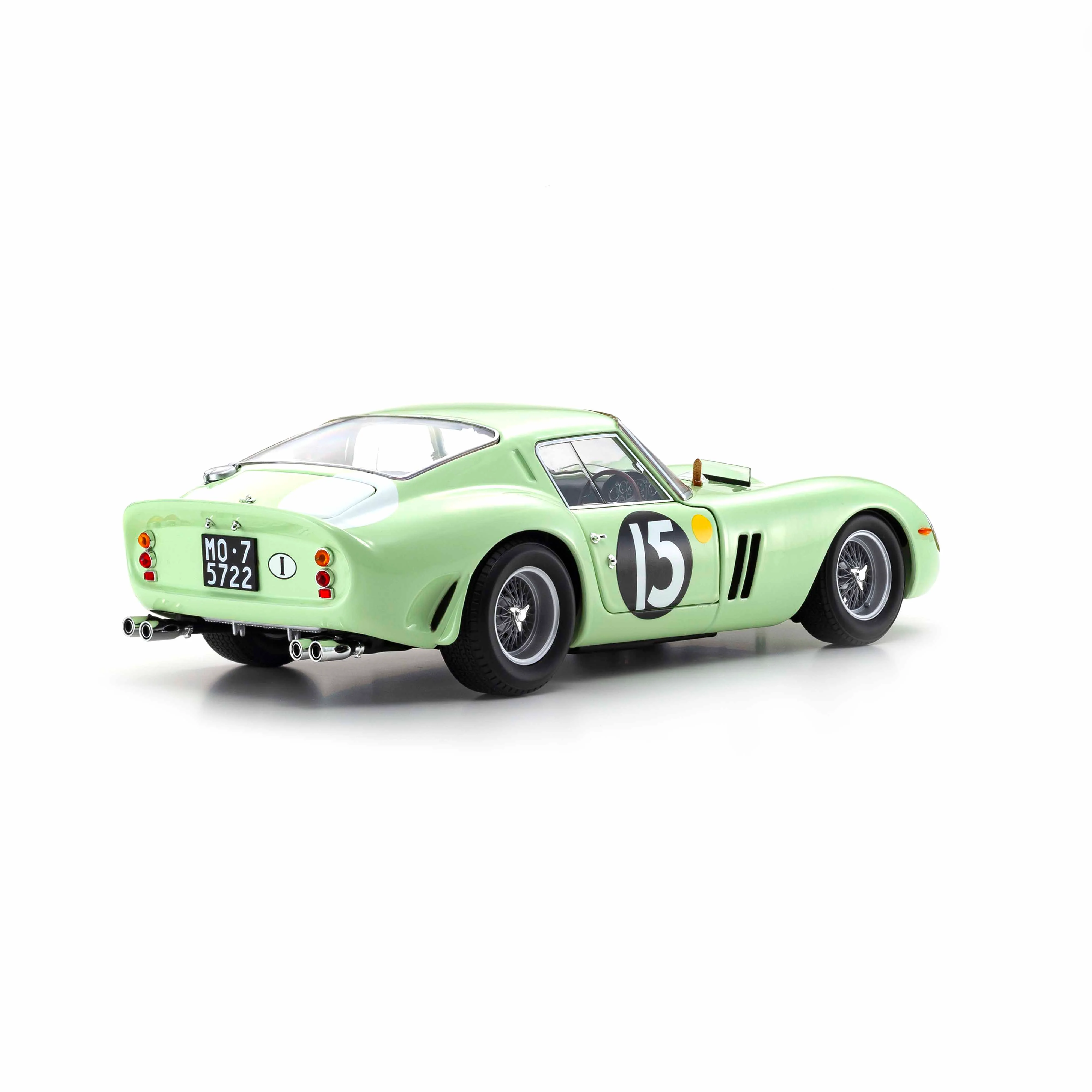 Ferrari 250 GTO 1962 Goodwood Tourist Trophy Vert Clair N°15 1/18