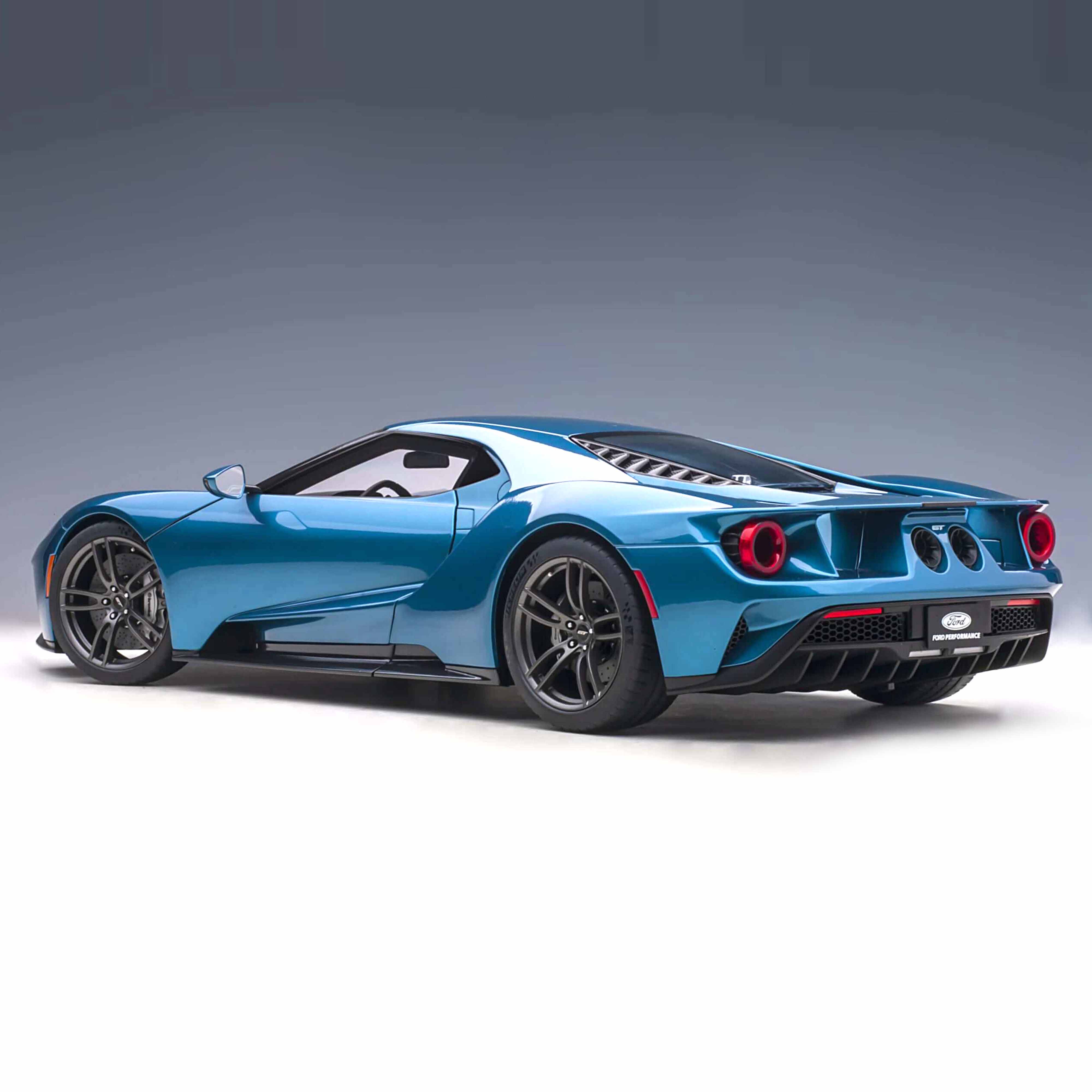 Ford GT 2017 Bleu liquide 1/12